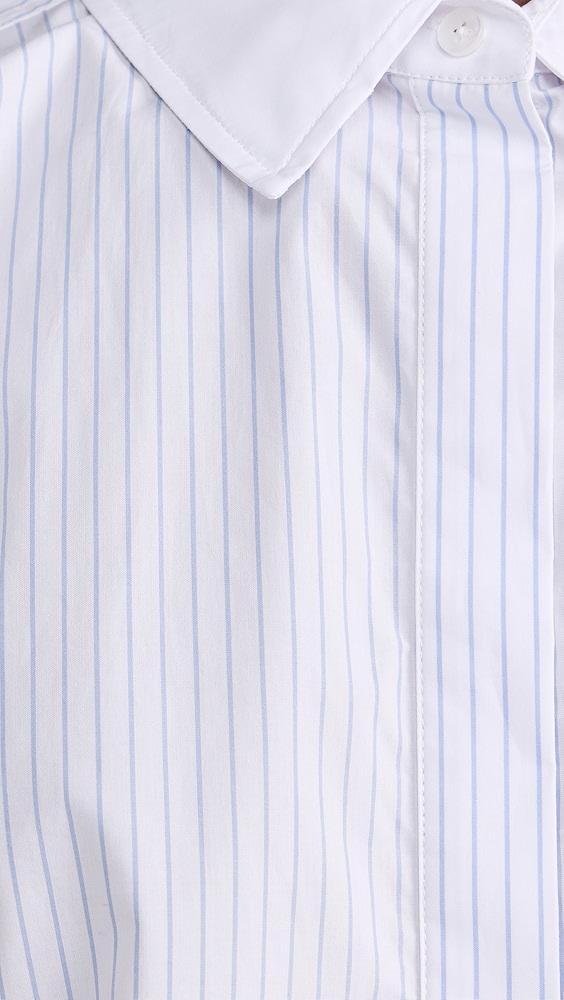 Good American Stripe Crop Uniform Shirt | Shopbop Product Image