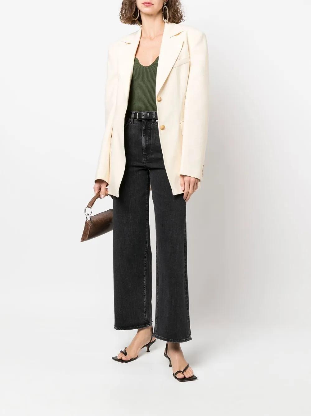 high-waist flared jeans Product Image
