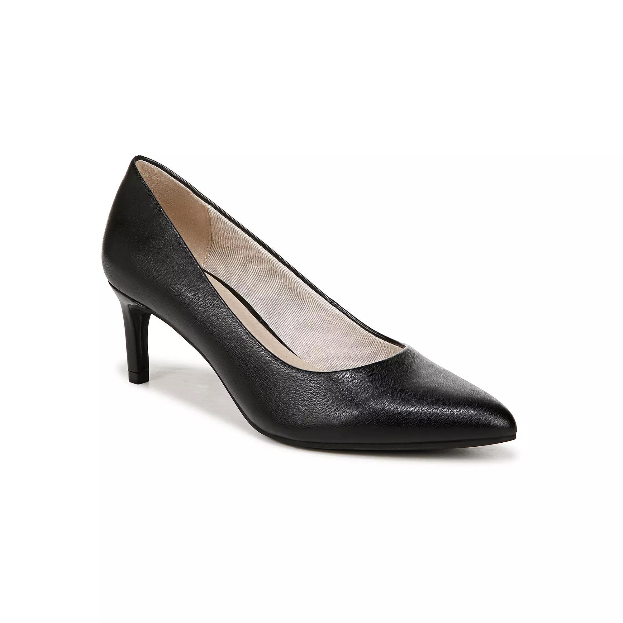 LifeStride Alexis Women's Pumps, Size: 7 Wide, Black Faux Product Image