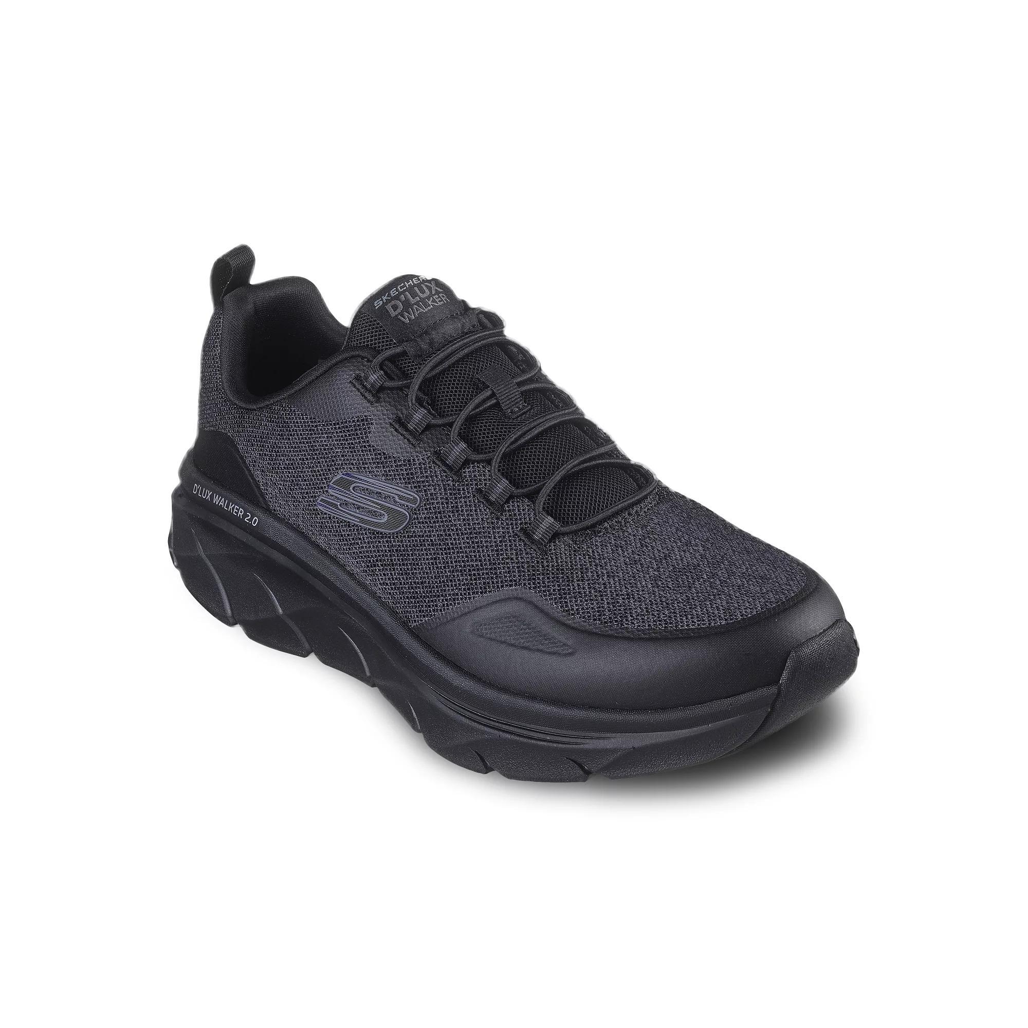 Skechers Relaxed Fit® D'Lux Walker 2.0 Steadyway Men's Shoes, Size: 8.5 Wide, Black Product Image
