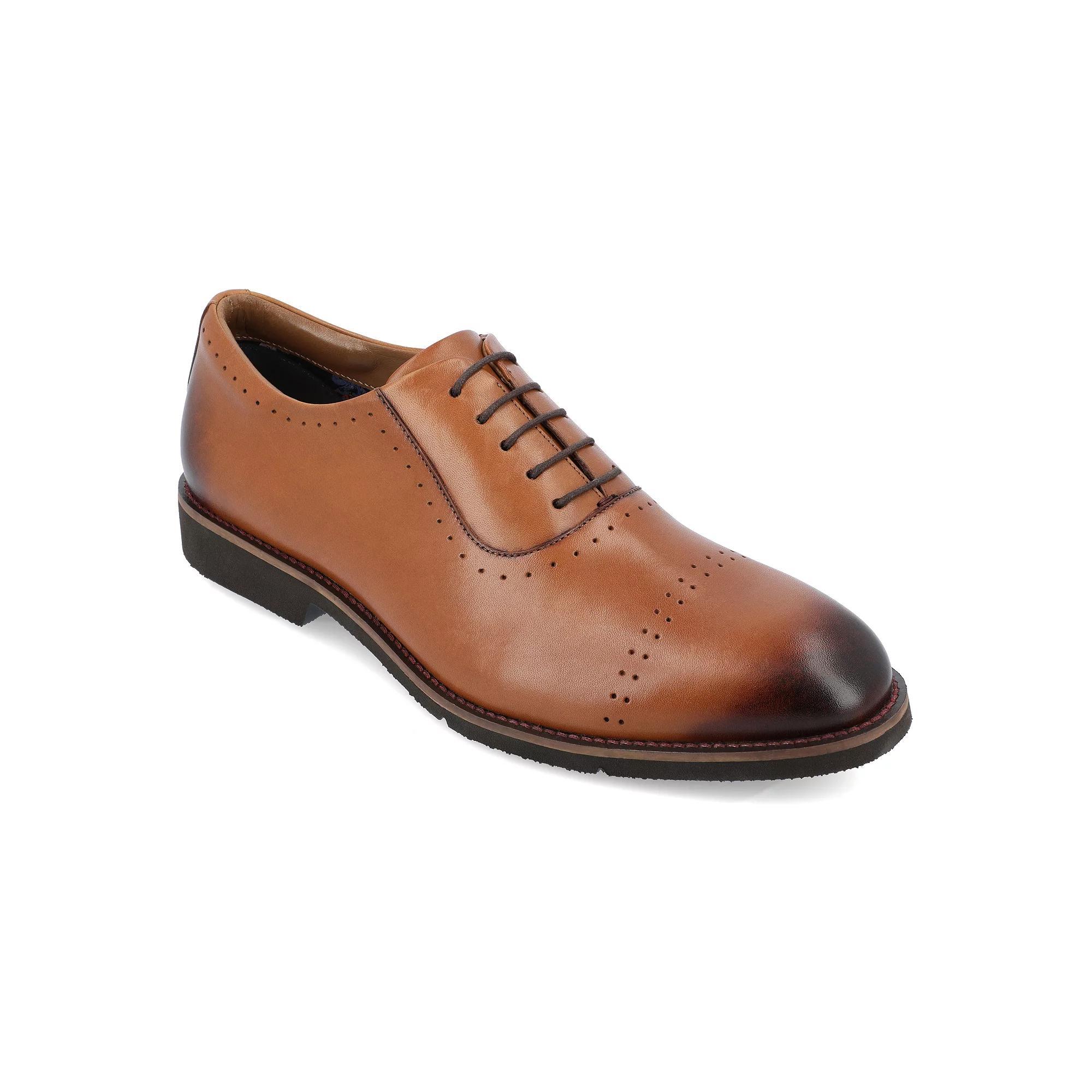 Thomas & Vine Morey Perforated Men's Leather Oxfords, Size: 8, Red Product Image