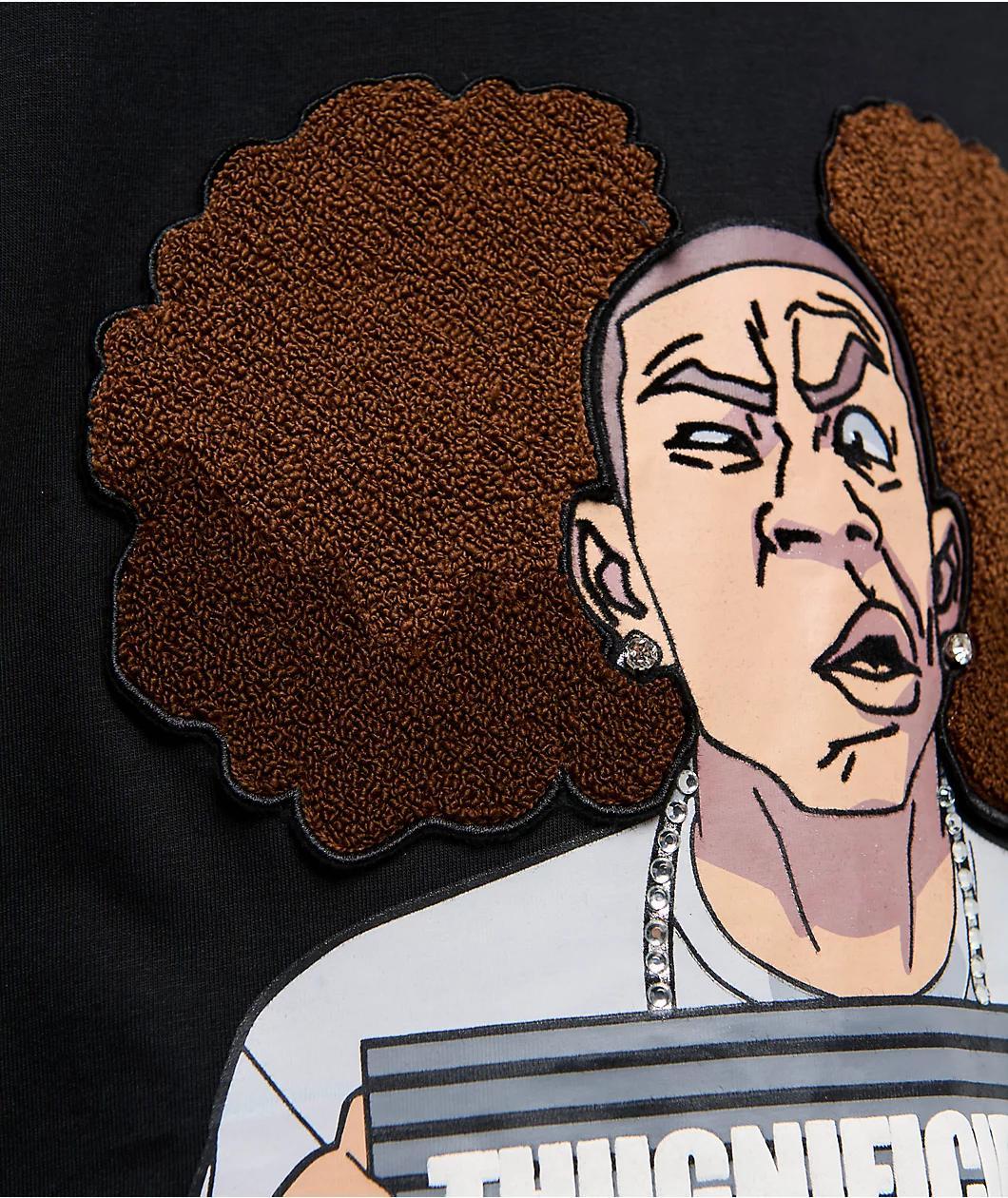 The Boondocks Thugnificent Mugshot Black T-Shirt Product Image