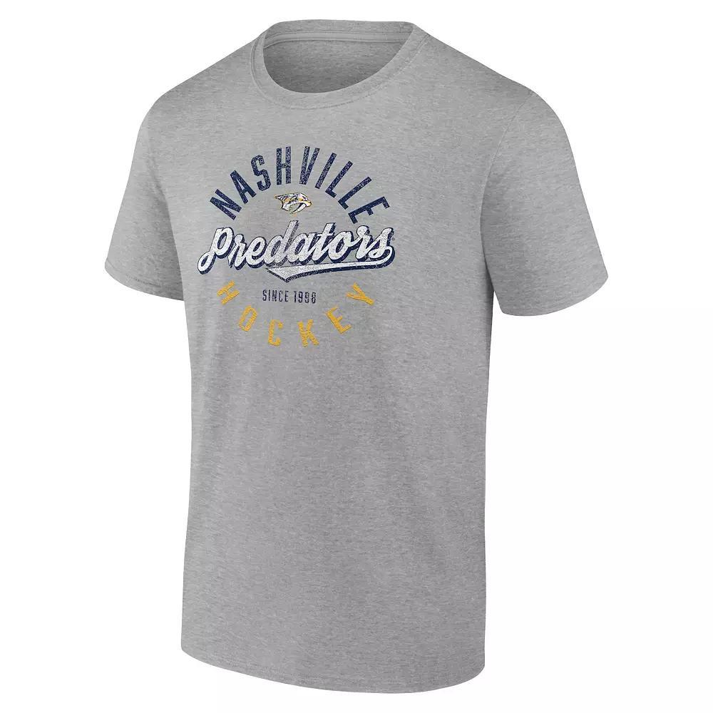 Men's Fanatics Nashville Predators Hockey Emblem Heritage Graphic Tee, Size: XXL, Pdt Gray Product Image