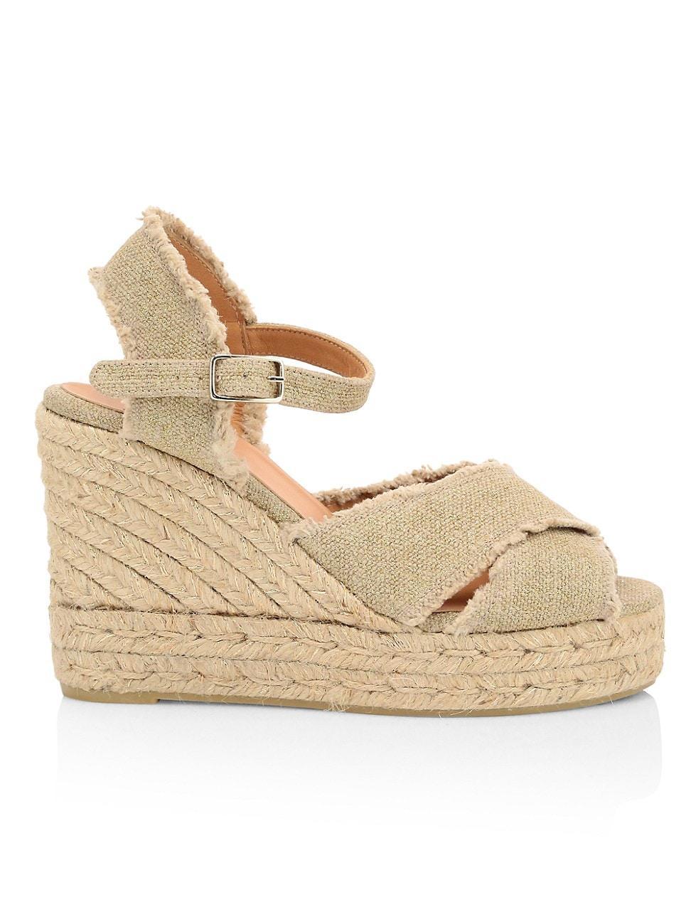 Womens Bromelia Linen Platform Espadrille Wedges Product Image