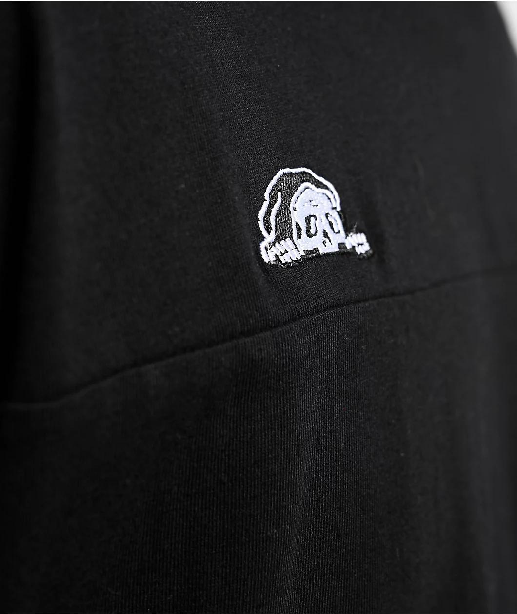 Lurking Class by Sketchy Tank Spiked Chain Black Knit T-Shirt Product Image