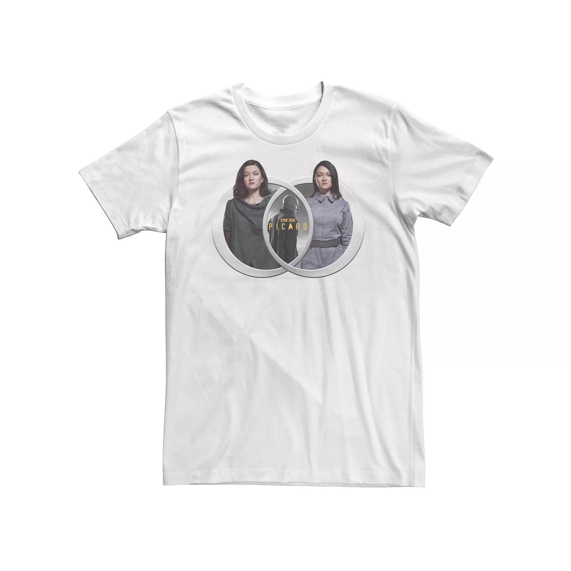 Big & Tall Star Trek: Picard, Dahj & Soji Asha Portrait Tee, Mens Product Image