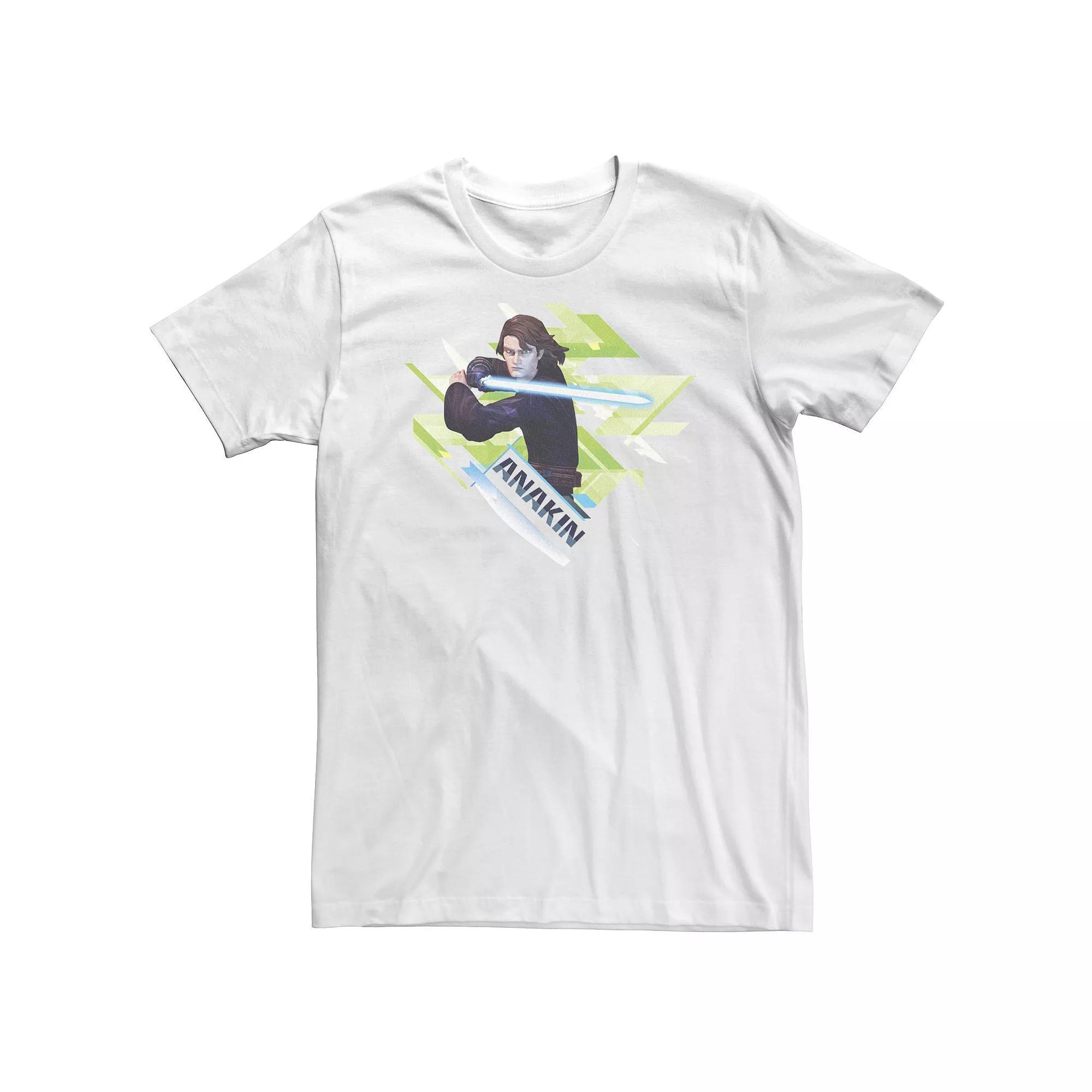Big & Tall Star Wars Ani Angled Tee, Men's, Size: XL Tall, White Product Image