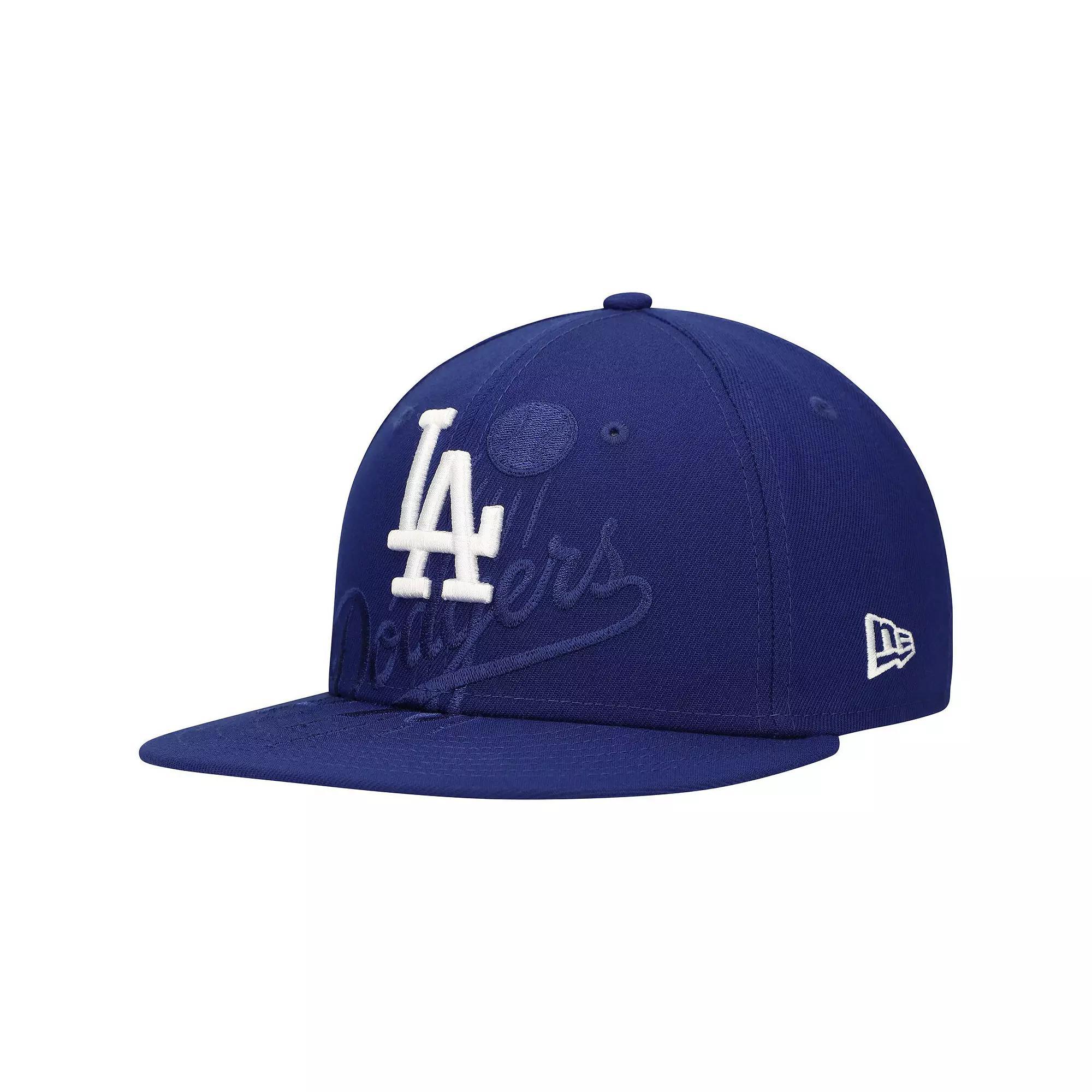 Men's New Era Royal Los Angeles Dodgers Shadow Logo 59FIFTY Fitted Hat, Size: 7 3/4, Blue Product Image