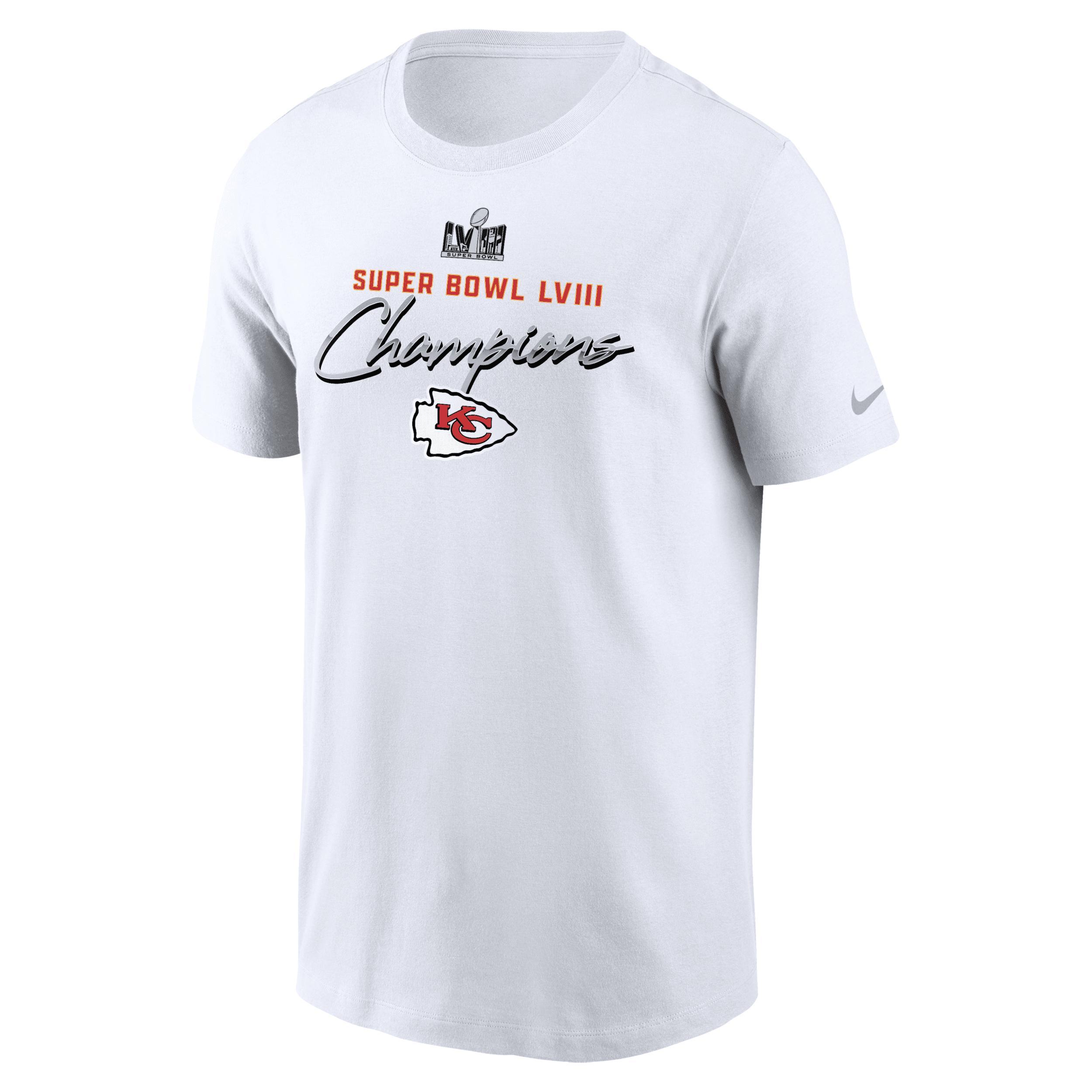 Men's Nike White Kansas City Chiefs Super Bowl LVIII Champions Classic T-Shirt, Size: Medium Product Image