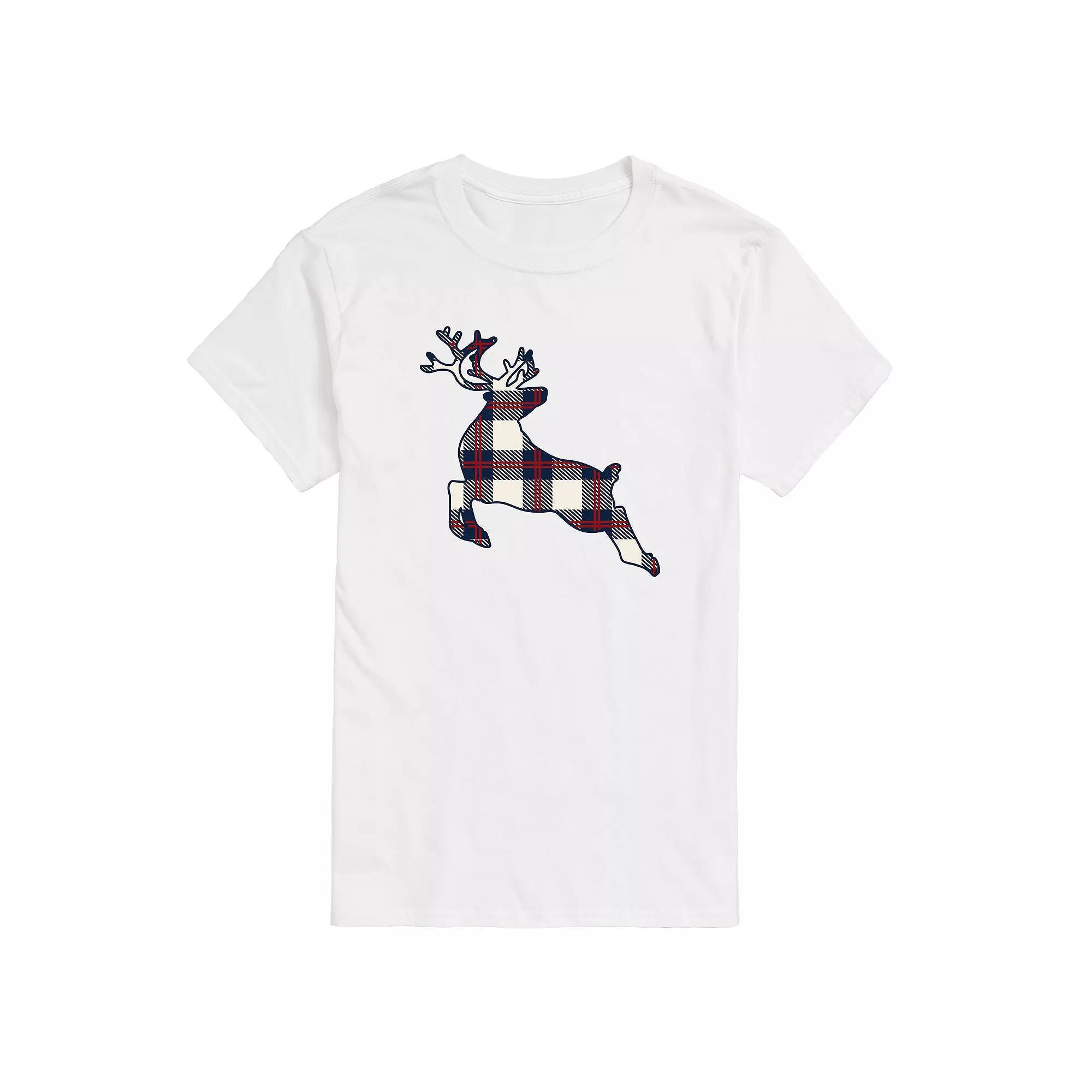 Big & Tall Deer Navy Tee, Mens Product Image