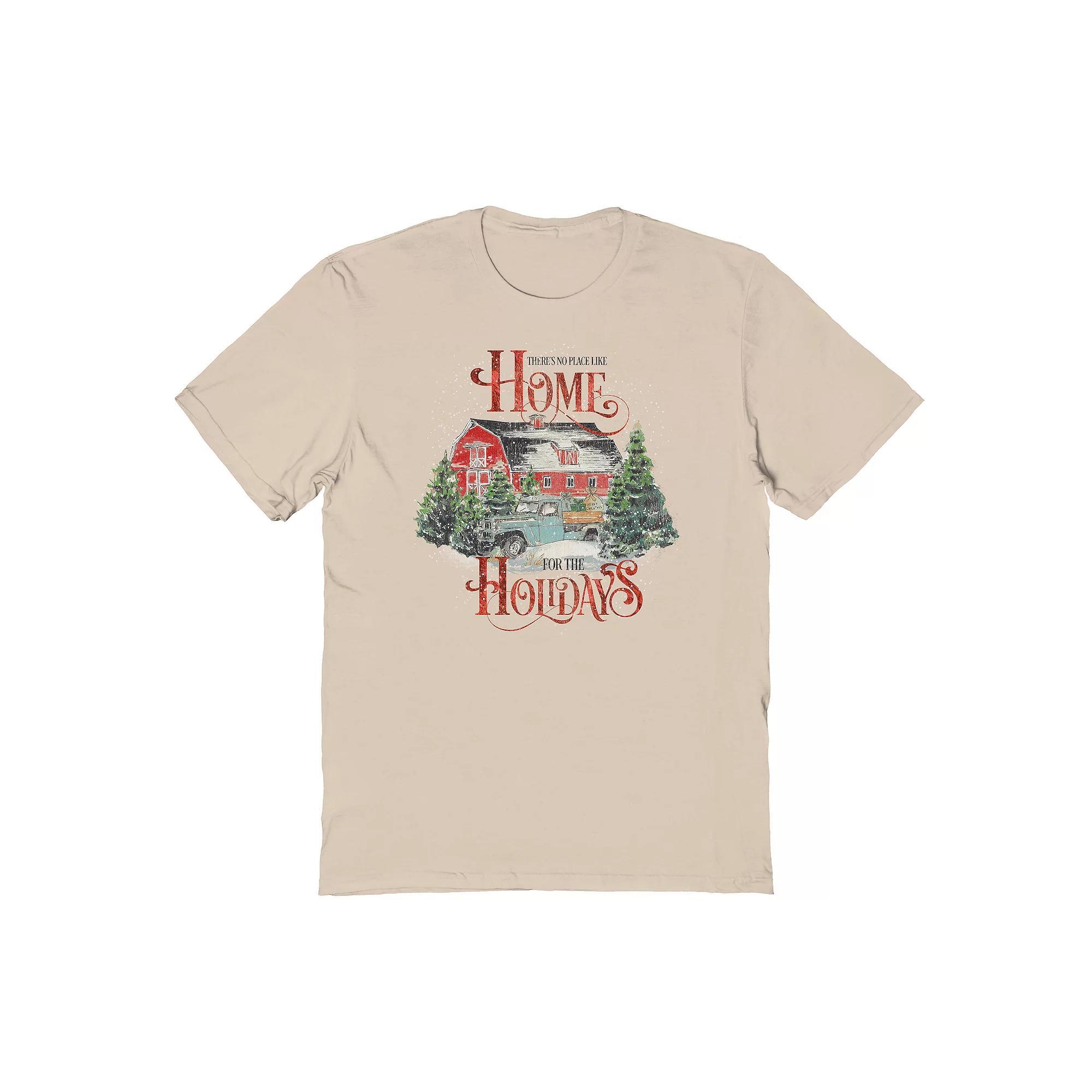 Men's Theres No Place Like Home Graphic Tee, Women's, Size: XXL, Brown Product Image