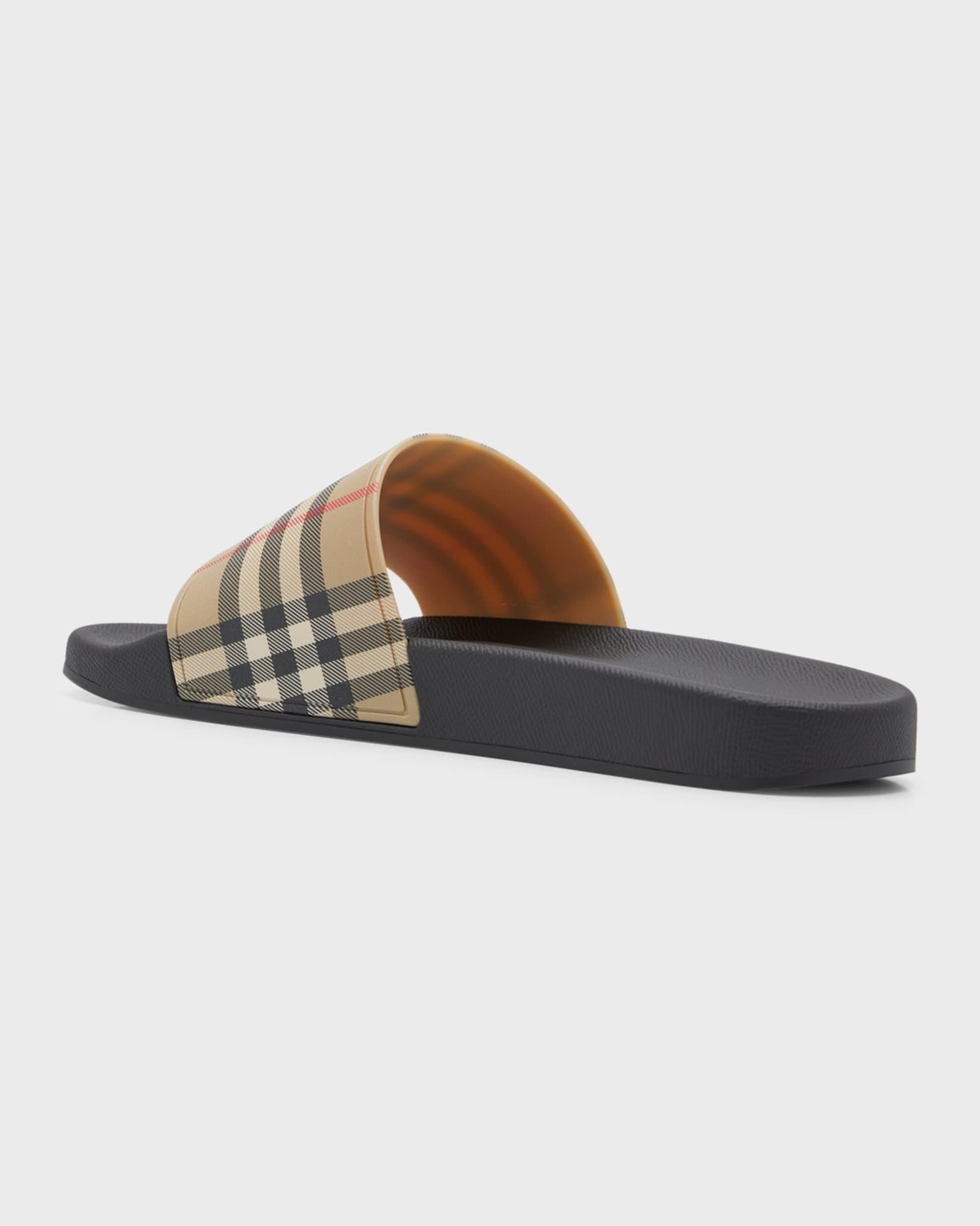 Men's Furley Check Slides Product Image