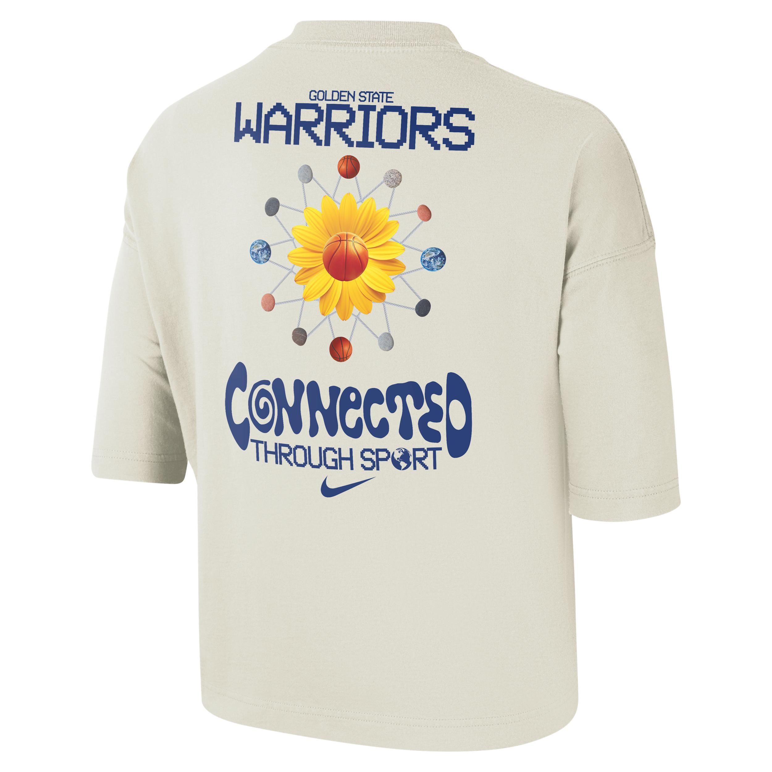 Golden State Warriors Courtside Nike Women's NBA Boxy T-Shirt Product Image