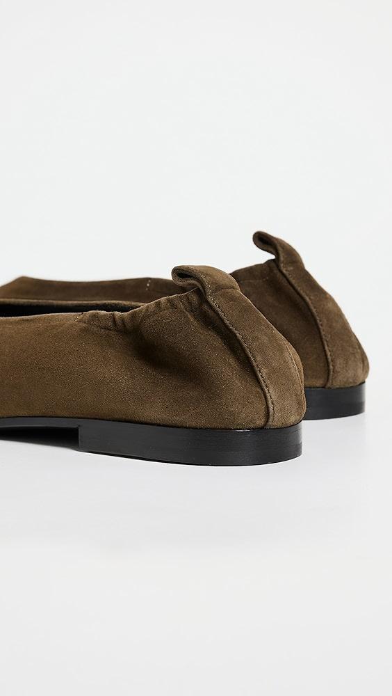 CO Ruched Square Toe Flats | Shopbop Product Image