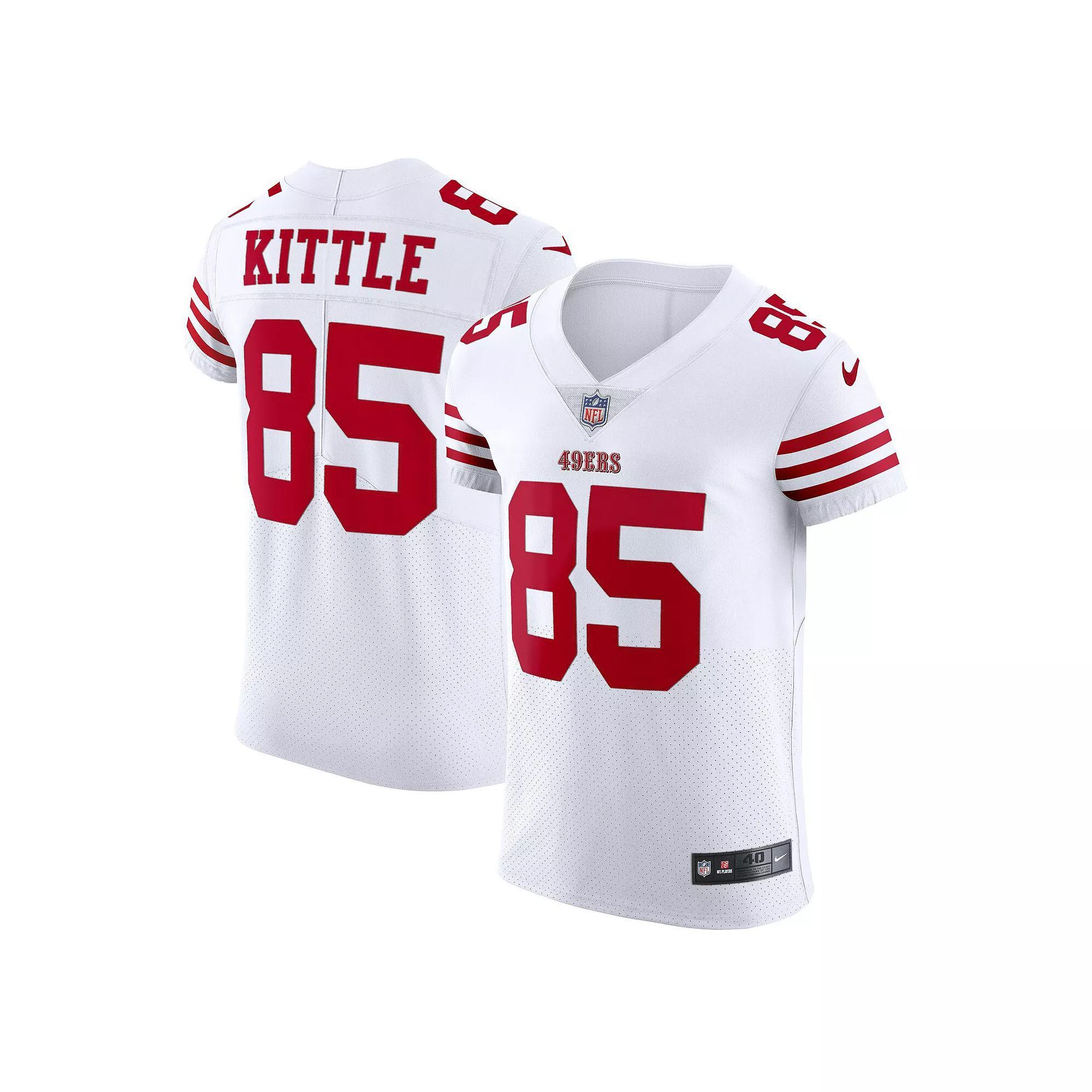 Men's Nike George Kittle White San Francisco 49ers Vapor Elite Jersey, Size: 48 Product Image