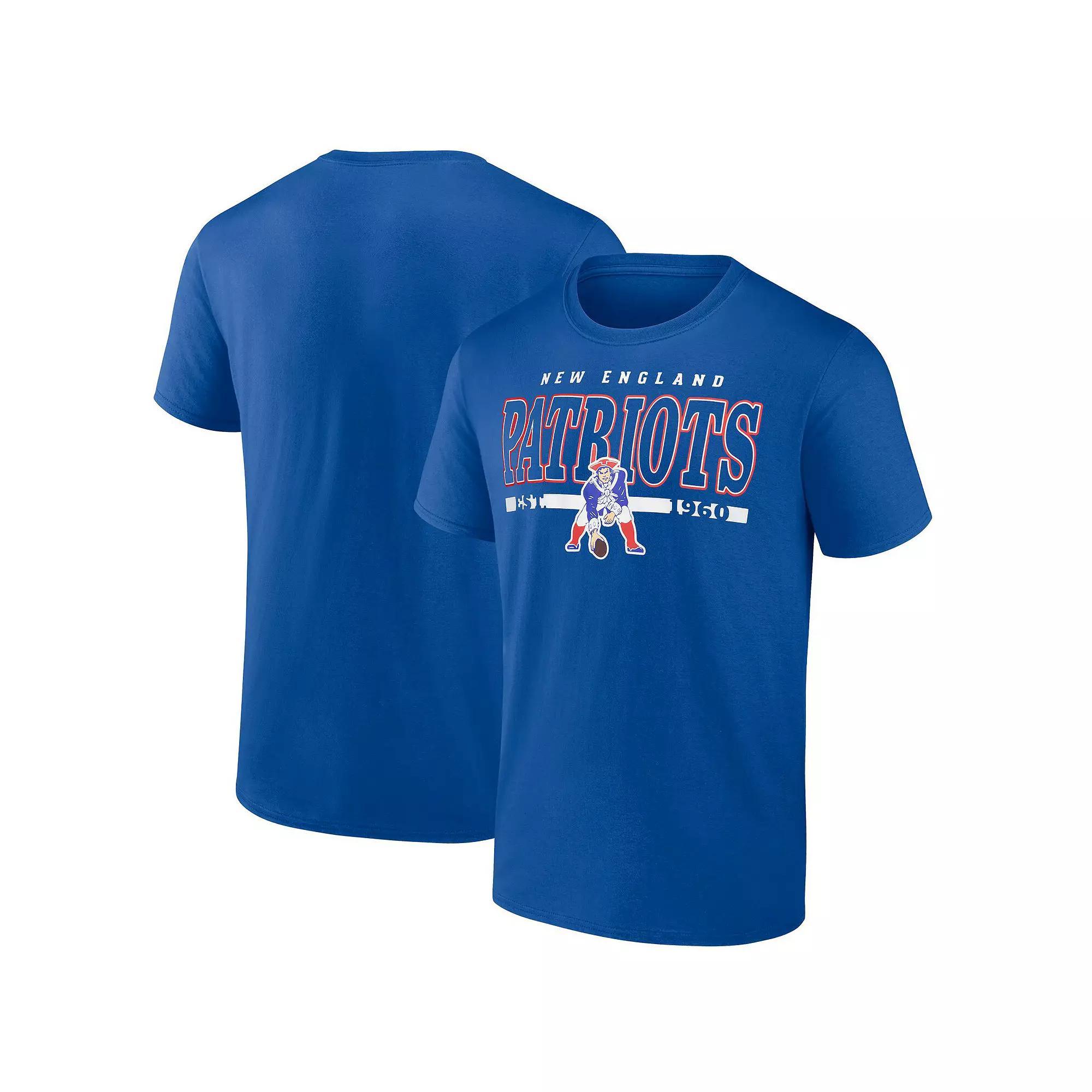 Mens Fanatics Royal New England Patriots Combo Up Vintage T-Shirt Product Image