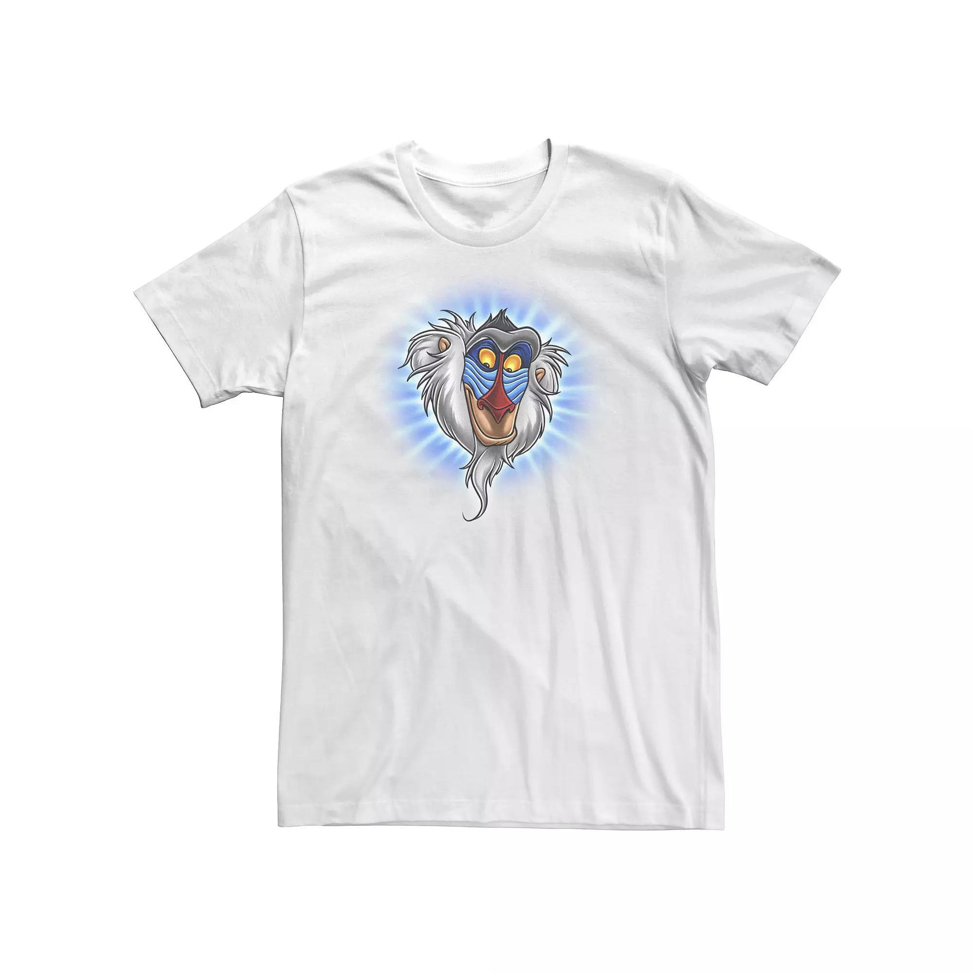 Disney's The Lion King Rafiki Big & Tall Shining Portrait Tee, Men's, Size: XL Tall, White Product Image