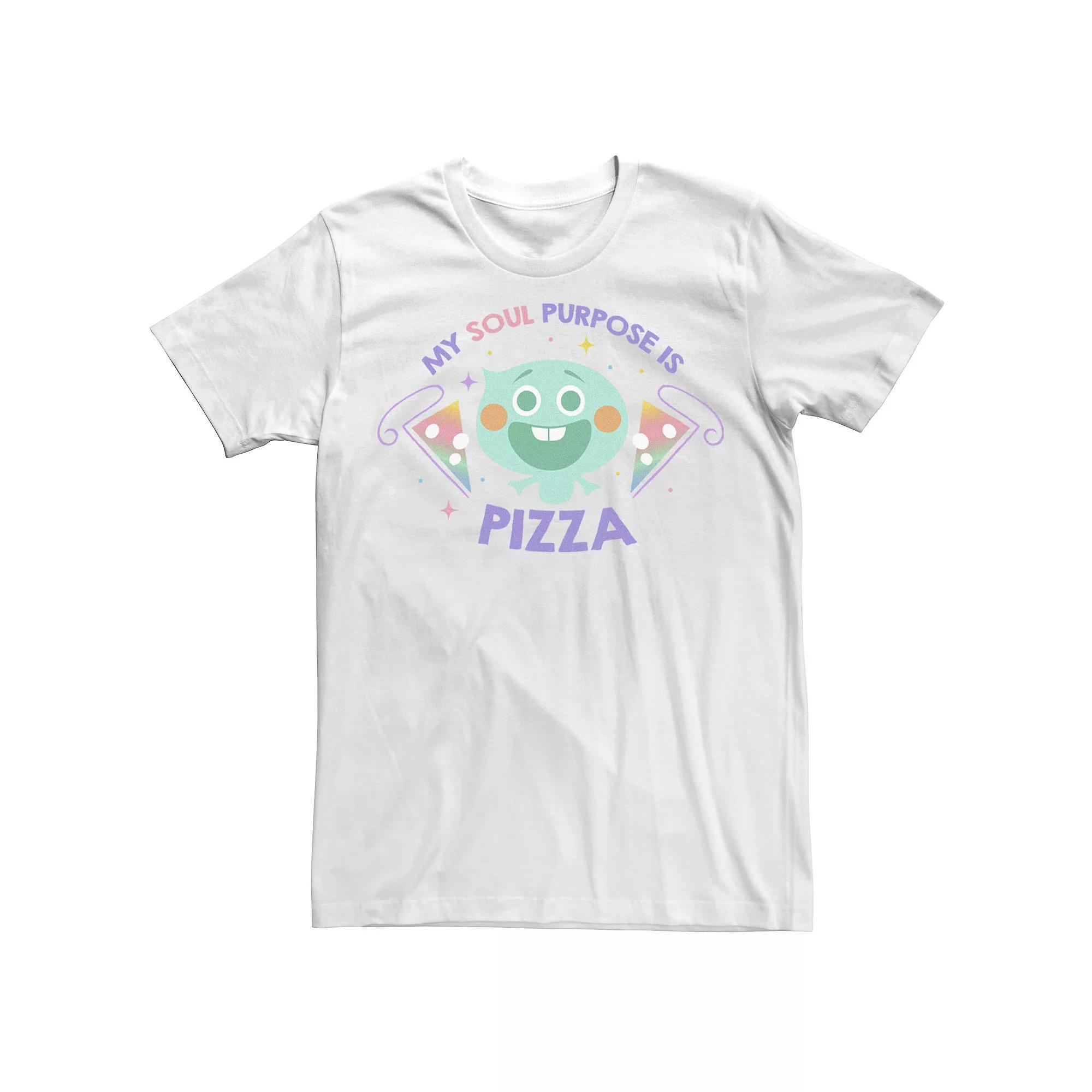 Disney / Pixar's Soul Men's My Soul Purpose Is Pizza Tee, Size: Large, White Product Image