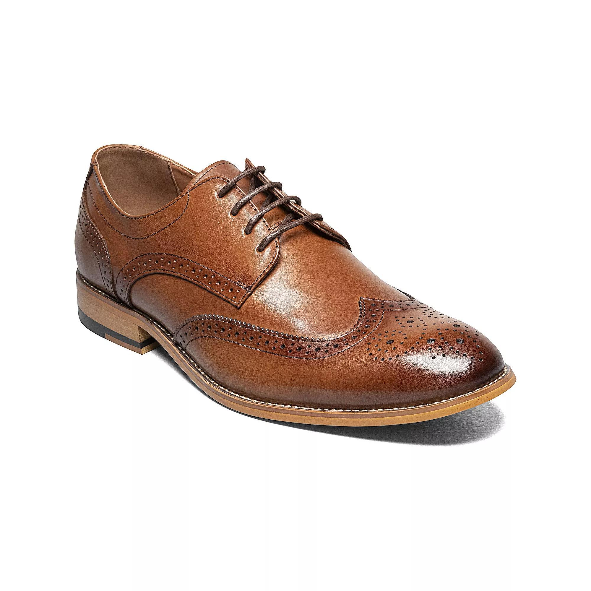 Stacy Adams David Men's Leather Wingtip Oxford Shoes, Size: 11, Red Product Image