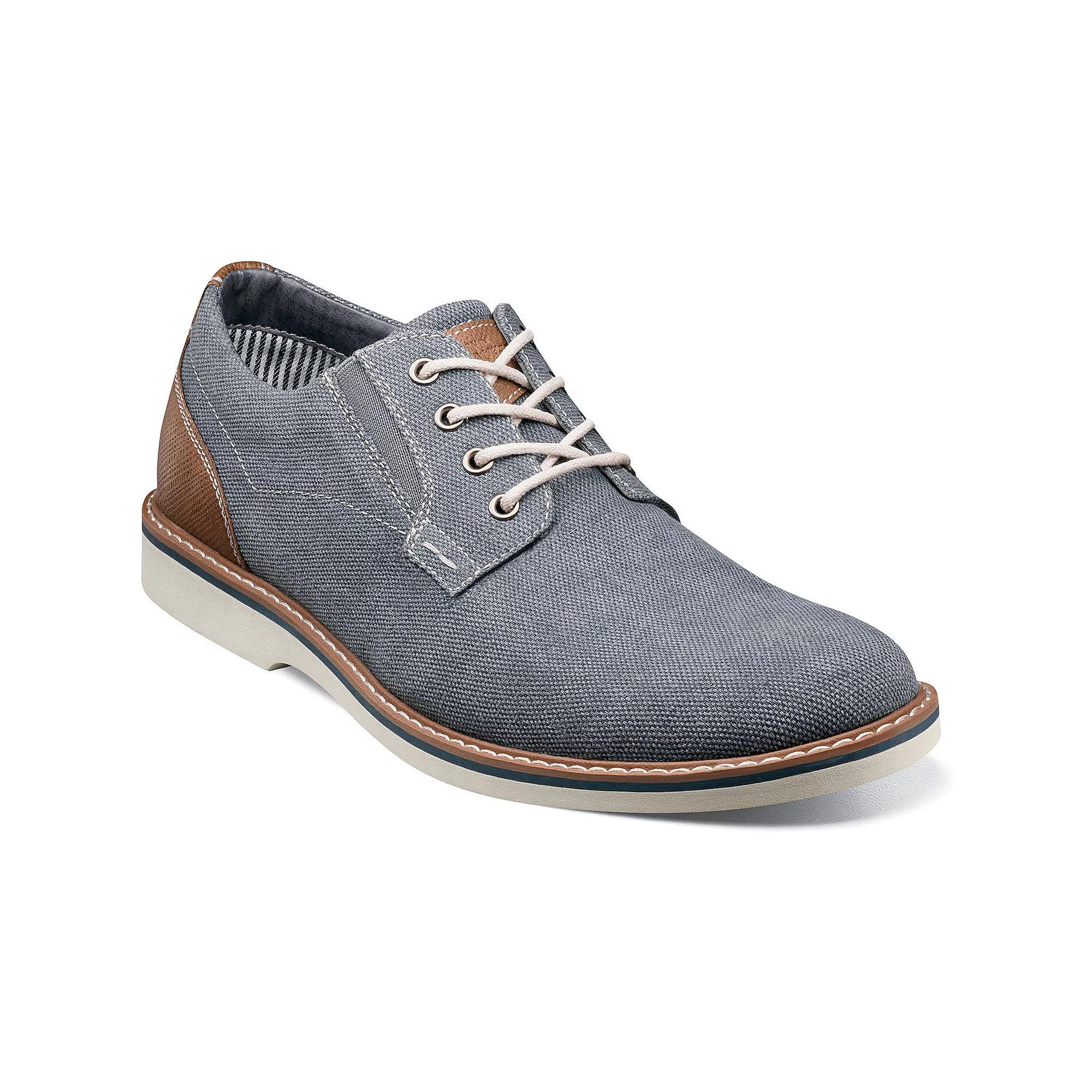 Nunn Bush® Barklay Men's Canvas Oxford Shoes, Size: 13 Wide, Dark Blue Light Blue Product Image