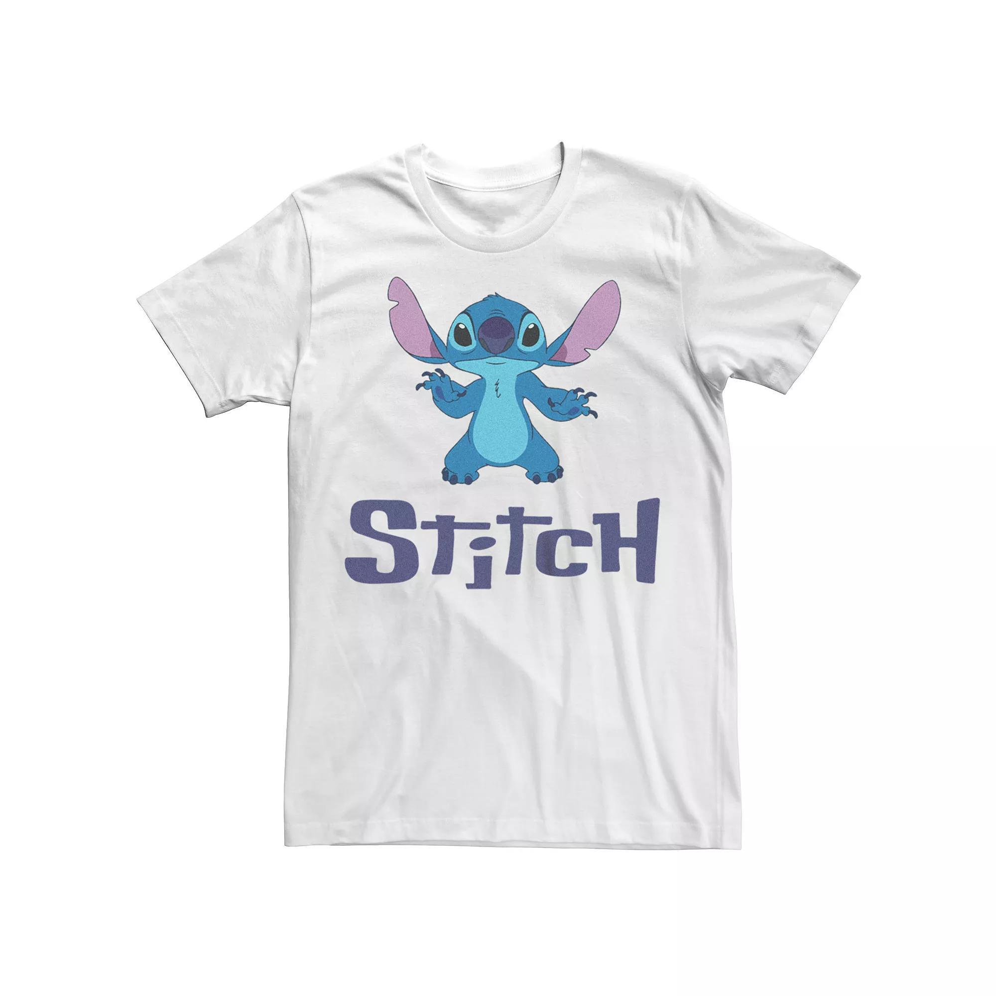Disney's Lilo & Stitch Men's Cute Skelly Tee, Size: XS, White Product Image