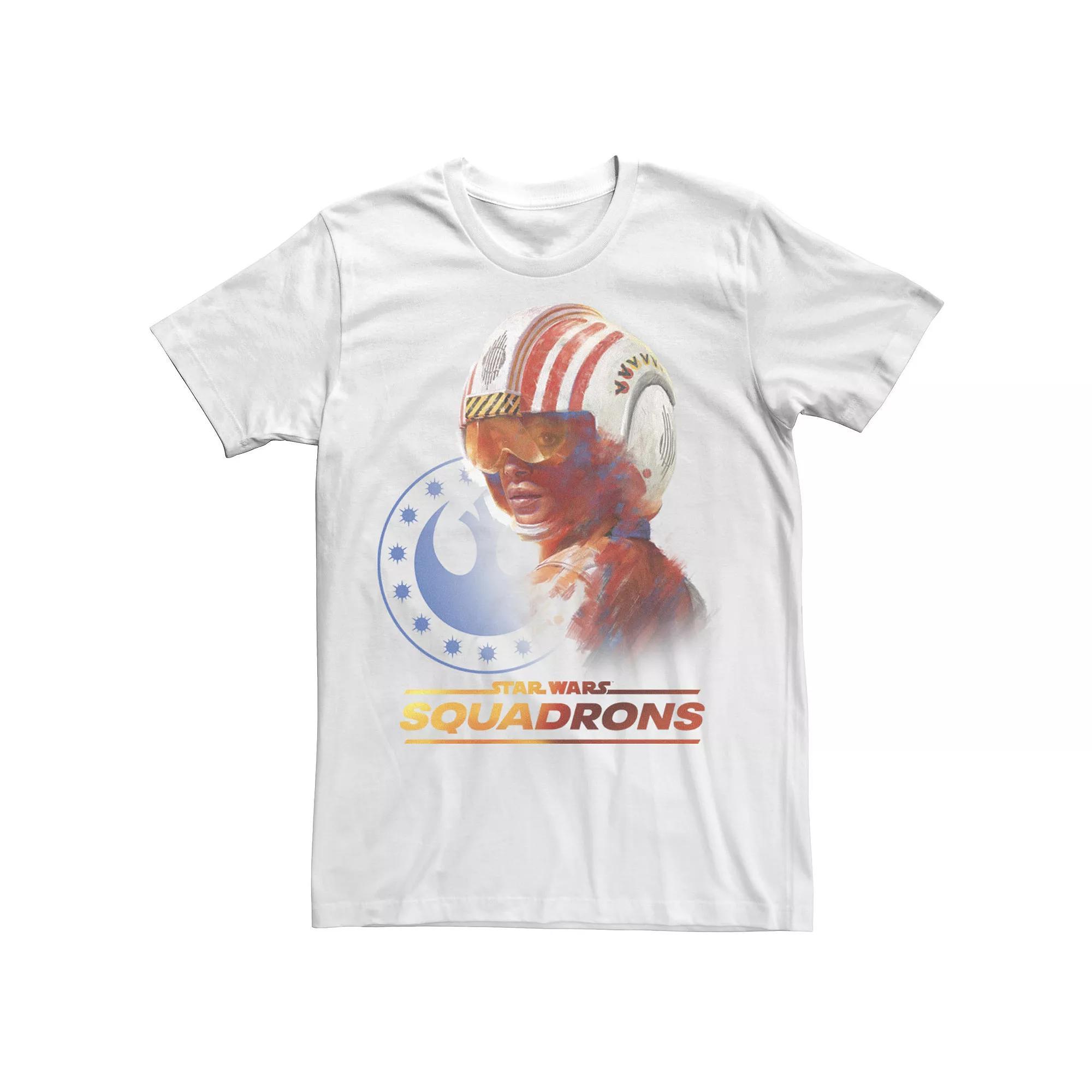 Men's Star Wars: Squadrons Rebel Pilot Logo Tee, Size: XL, White Product Image