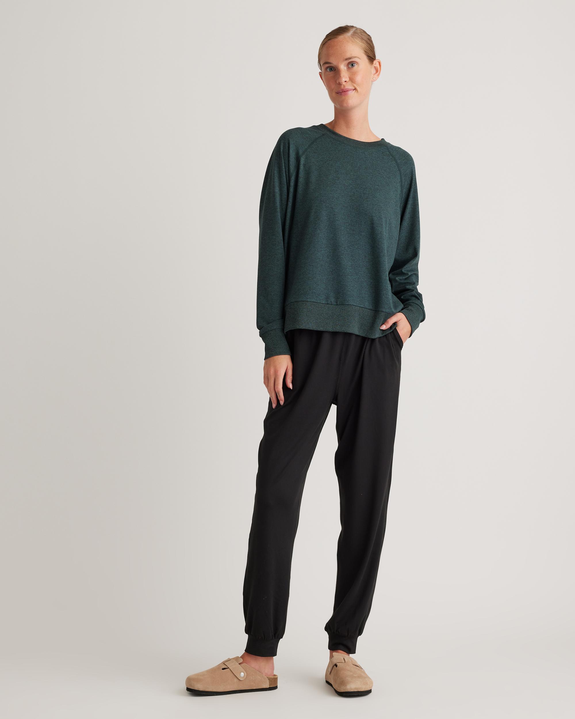 Quince | Women's Flowknit High-Rise Boyfriend Jogger Size XL, Recycled Polyester / Spandex Product Image