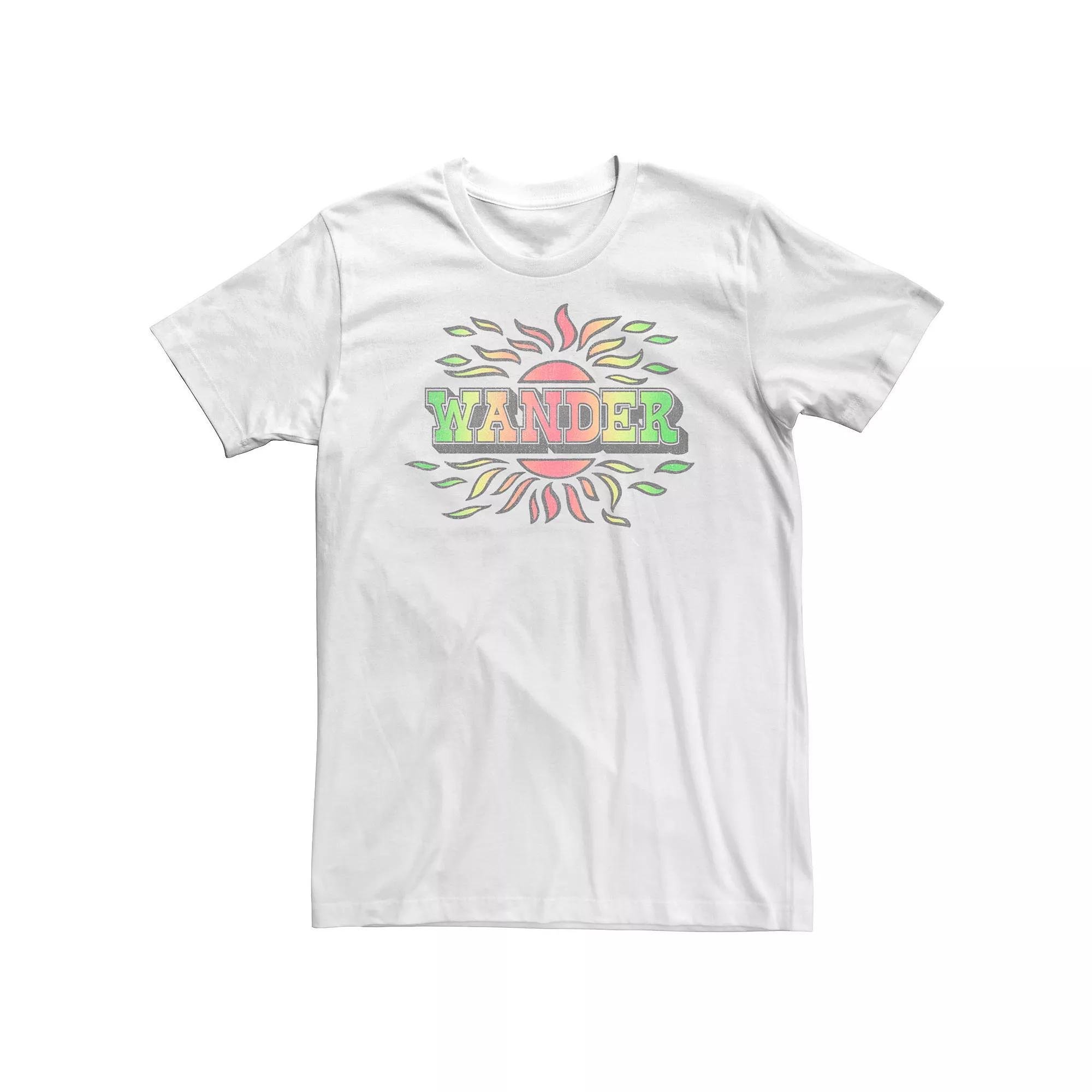 Big & Tall Wander Graphic Tee, Men's, Size: 4XL Tall, White Product Image