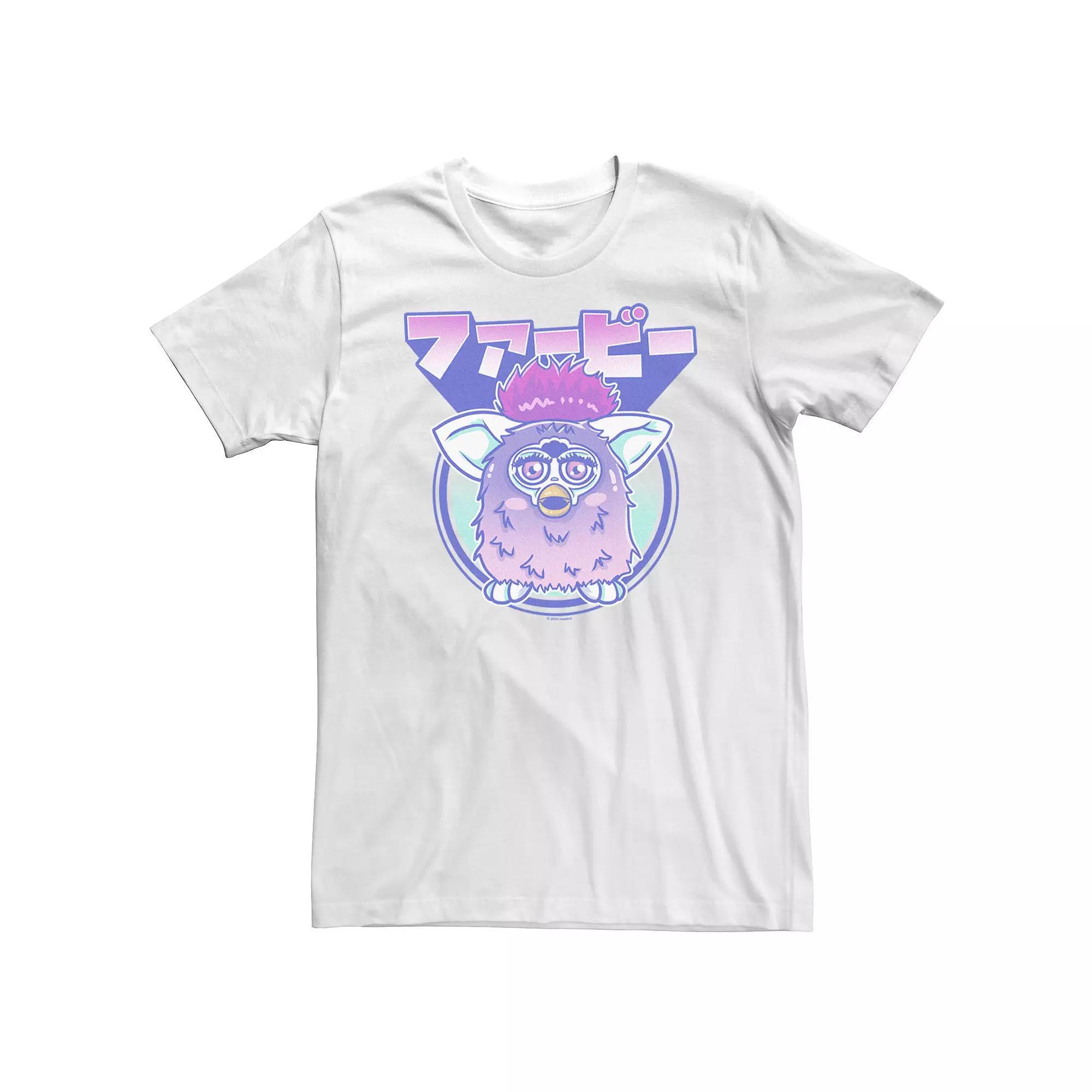 Big & Tall Furby Kanji Portrait Tee, Men's, Size: XXL Tall, White Product Image