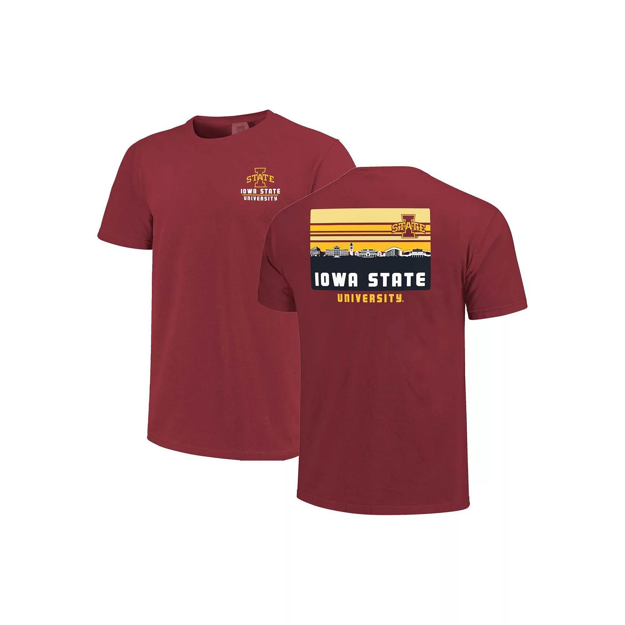 Men's Maroon Arizona State Sun Devils Striped Campus Skyline T-Shirt, Size: 3XL, Red Product Image