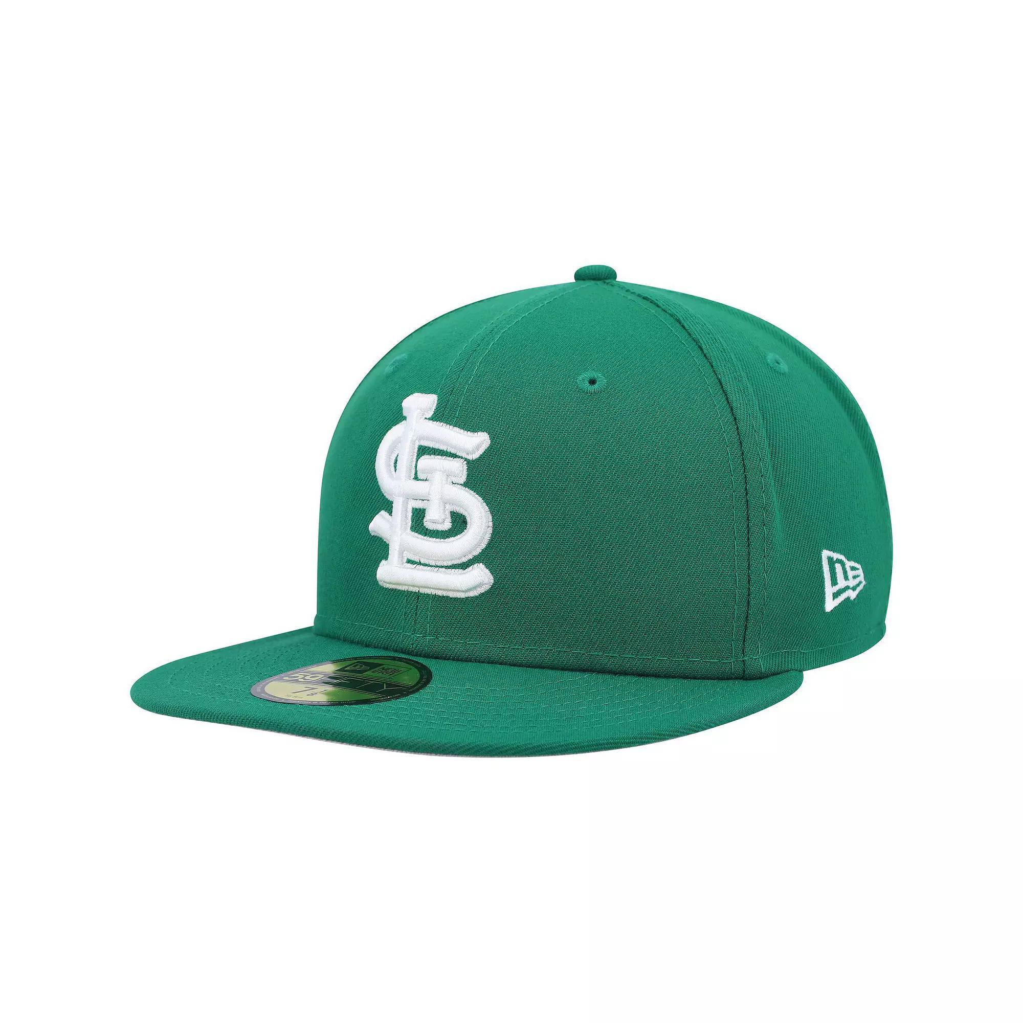 Men's New Era Kelly Green St. Louis Cardinals White Logo 59FIFTY Fitted Hat, Size: 7 1/8 Product Image