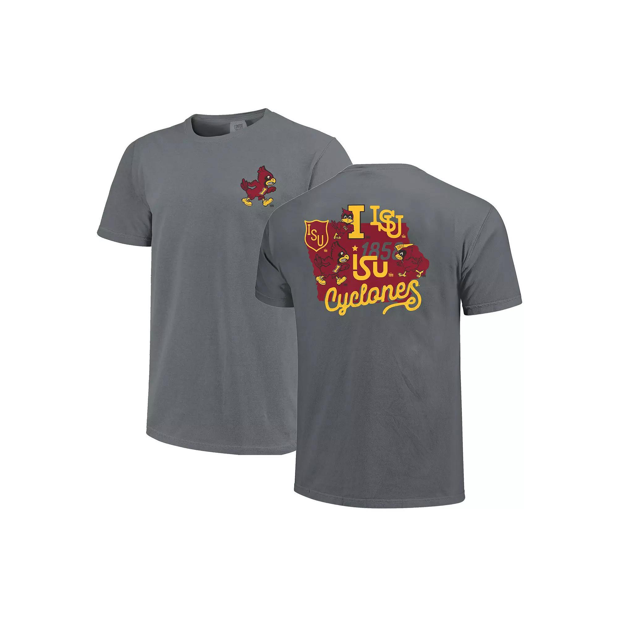 Mens Gray Iowa State Cyclones Vault State Comfort Color T-Shirt Product Image