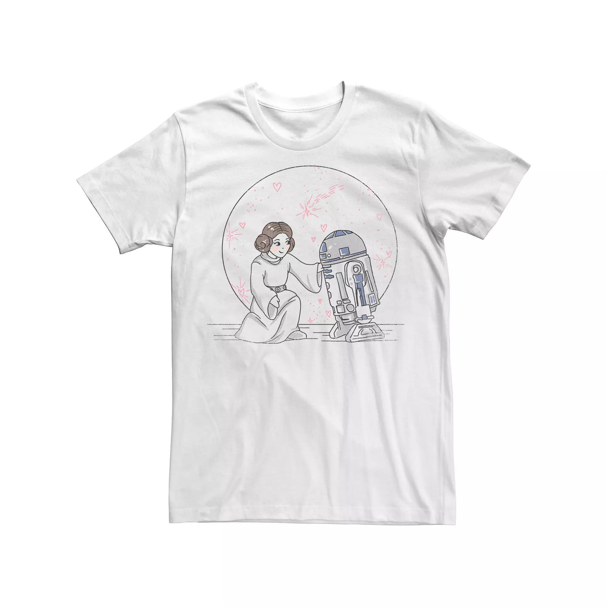 Men's Star Wars Friends In Space Tee, Size: XXL, White Product Image