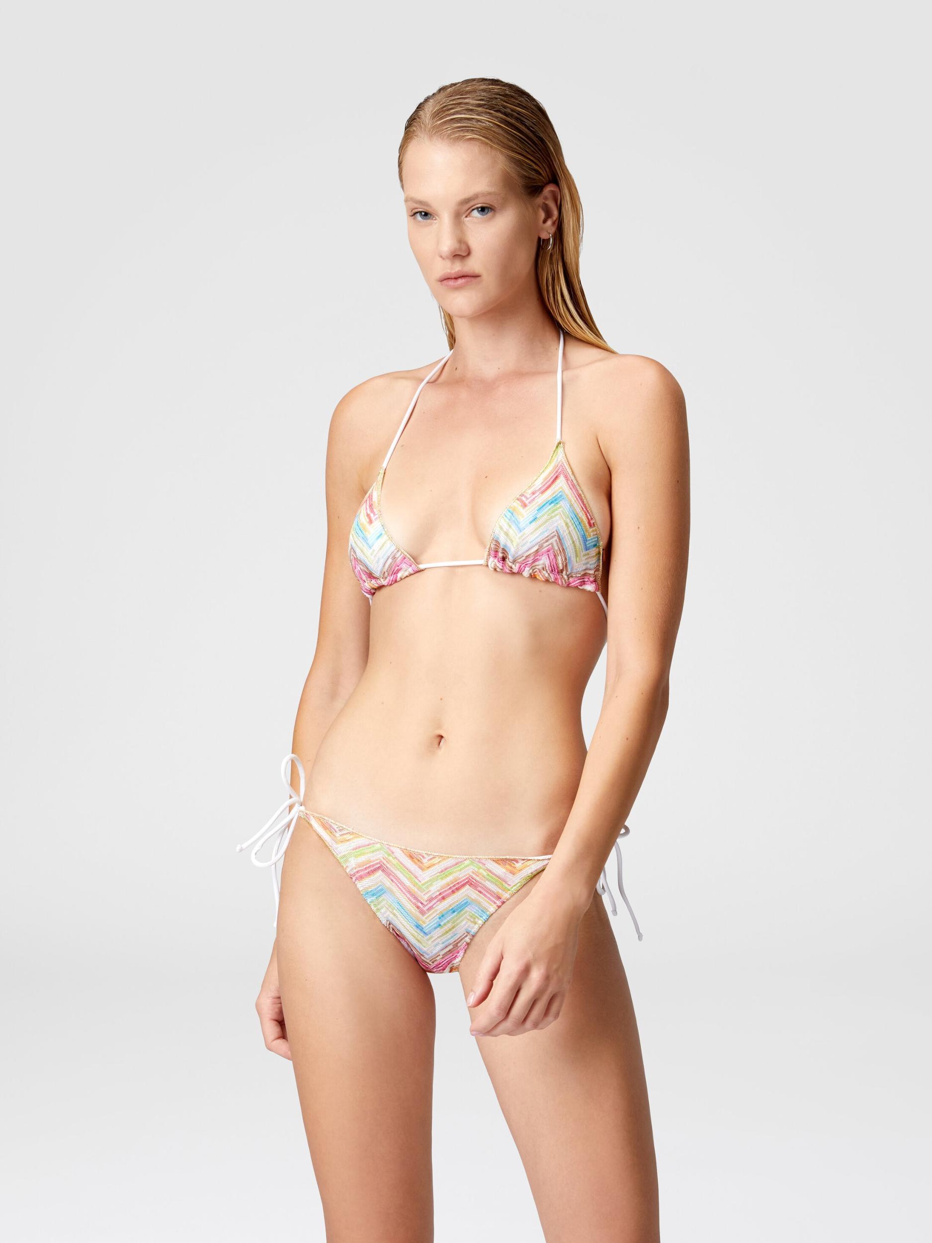 Triangle bikini in printed tulle Product Image