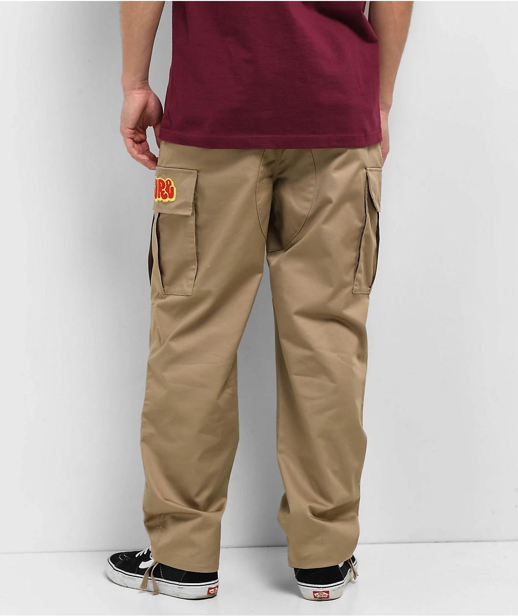Empyre Bubble Logo Khaki Cargo Skate Pants Product Image