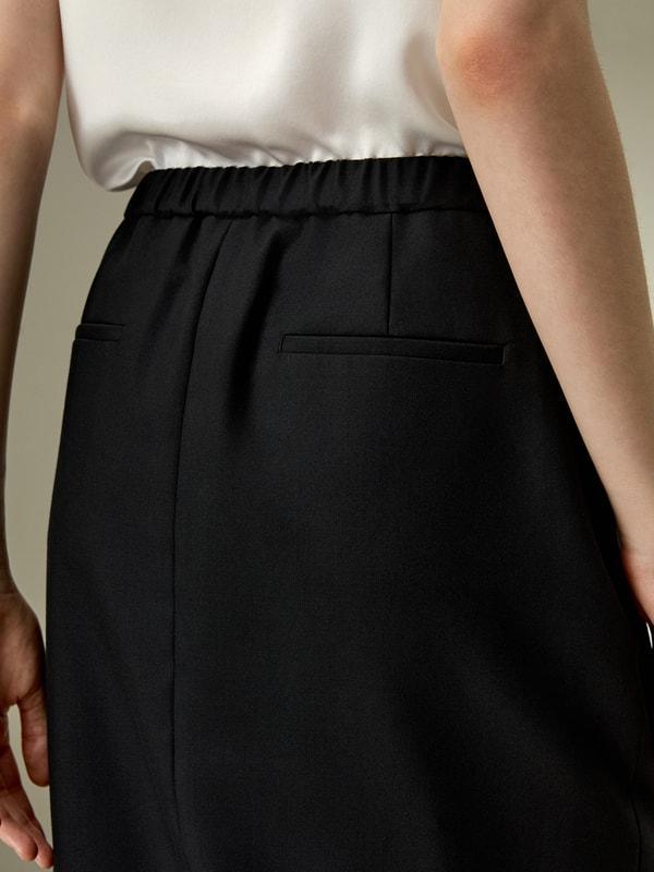 Modern Beauty Silk Wool Pencil Skirt Product Image