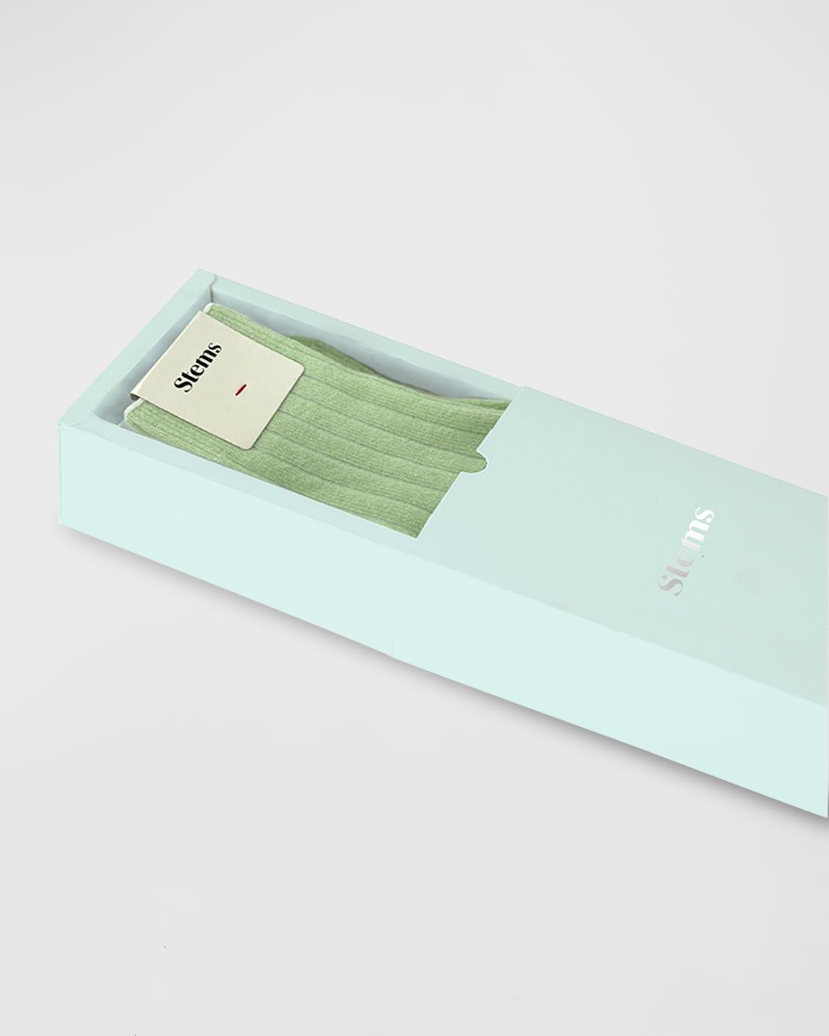 Ribbed Lux Cashmere Socks Product Image