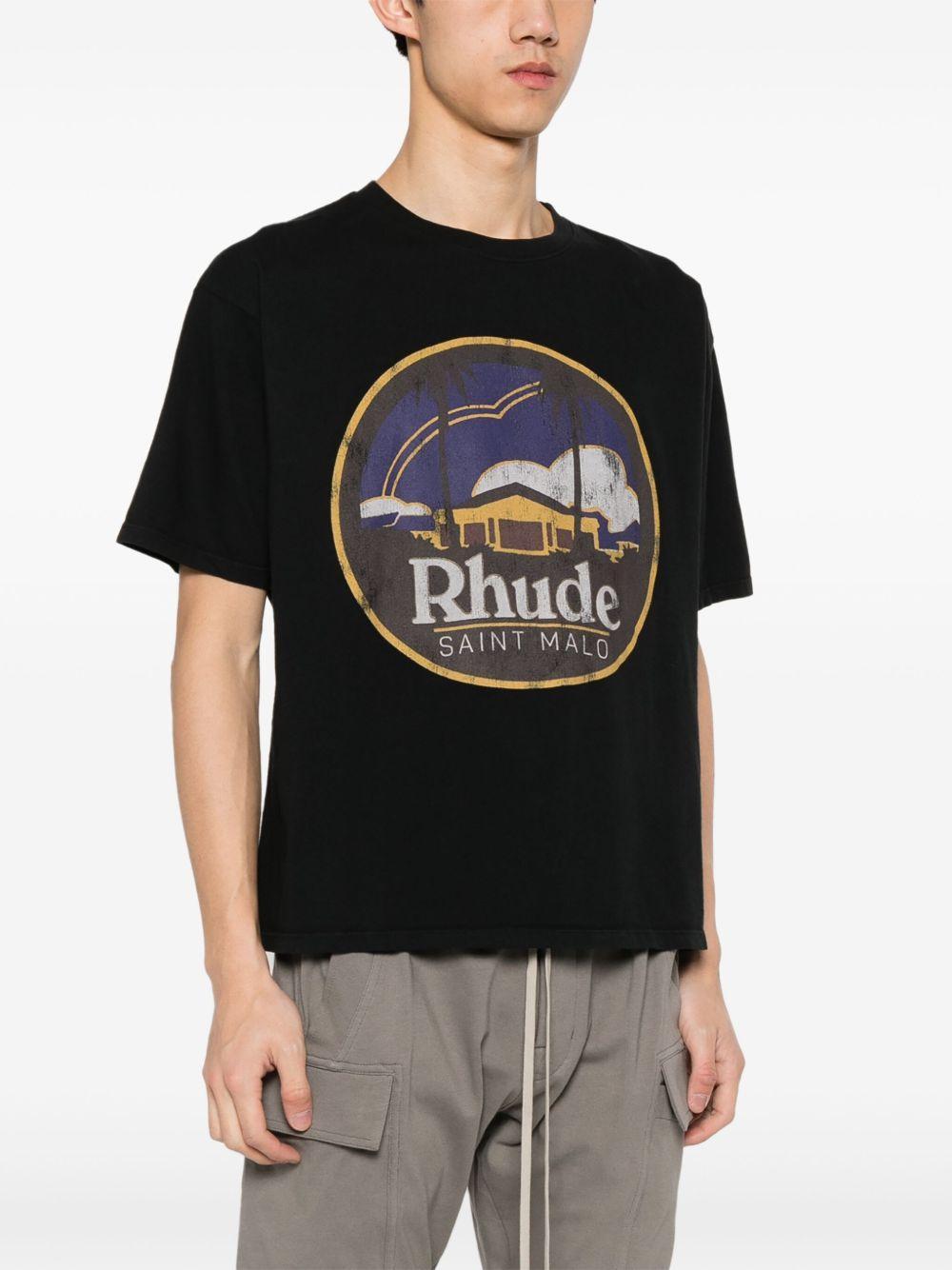 logo-print cotton T-shirt Product Image