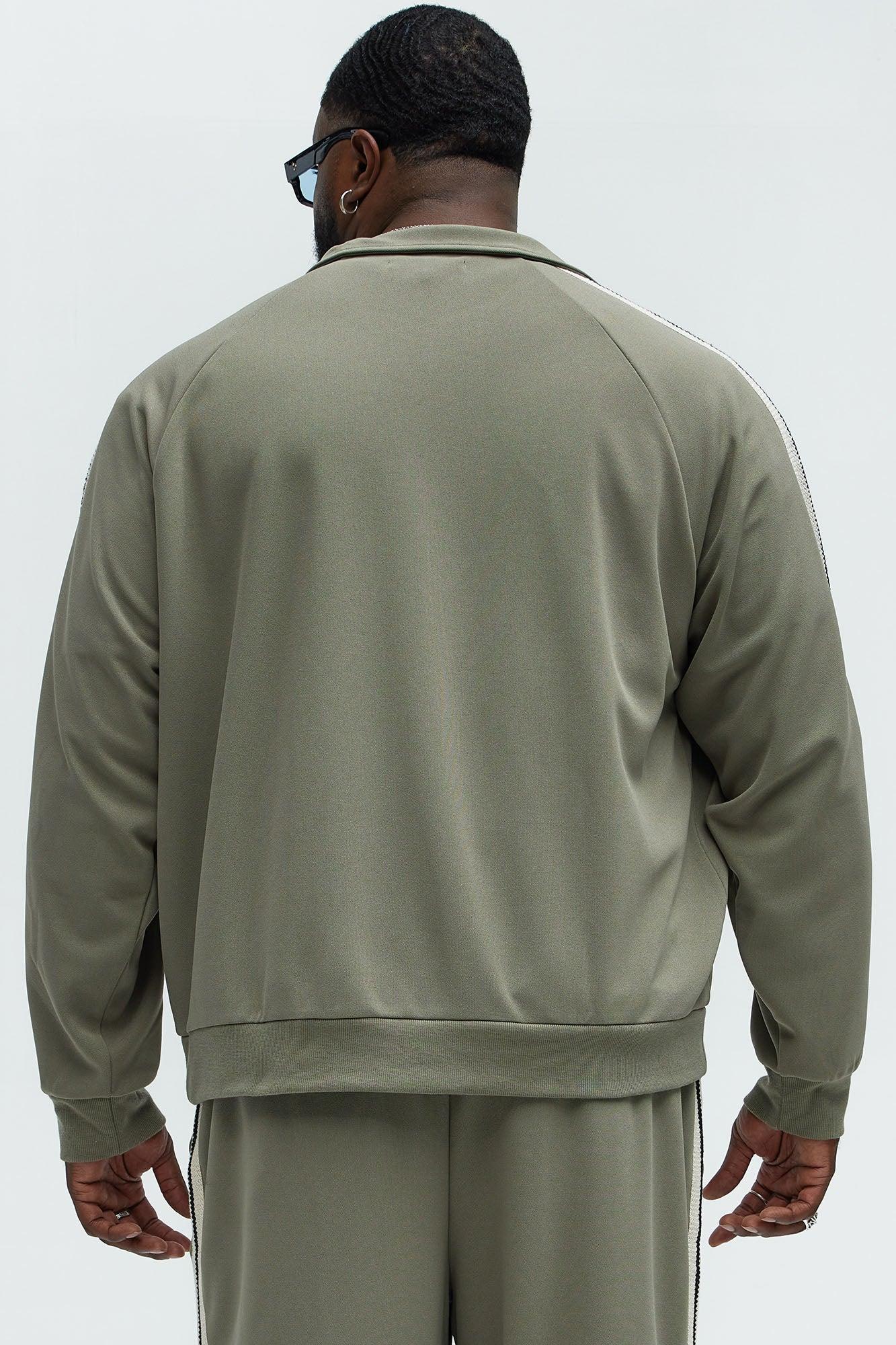 Dennis Track Jacket - Olive Product Image