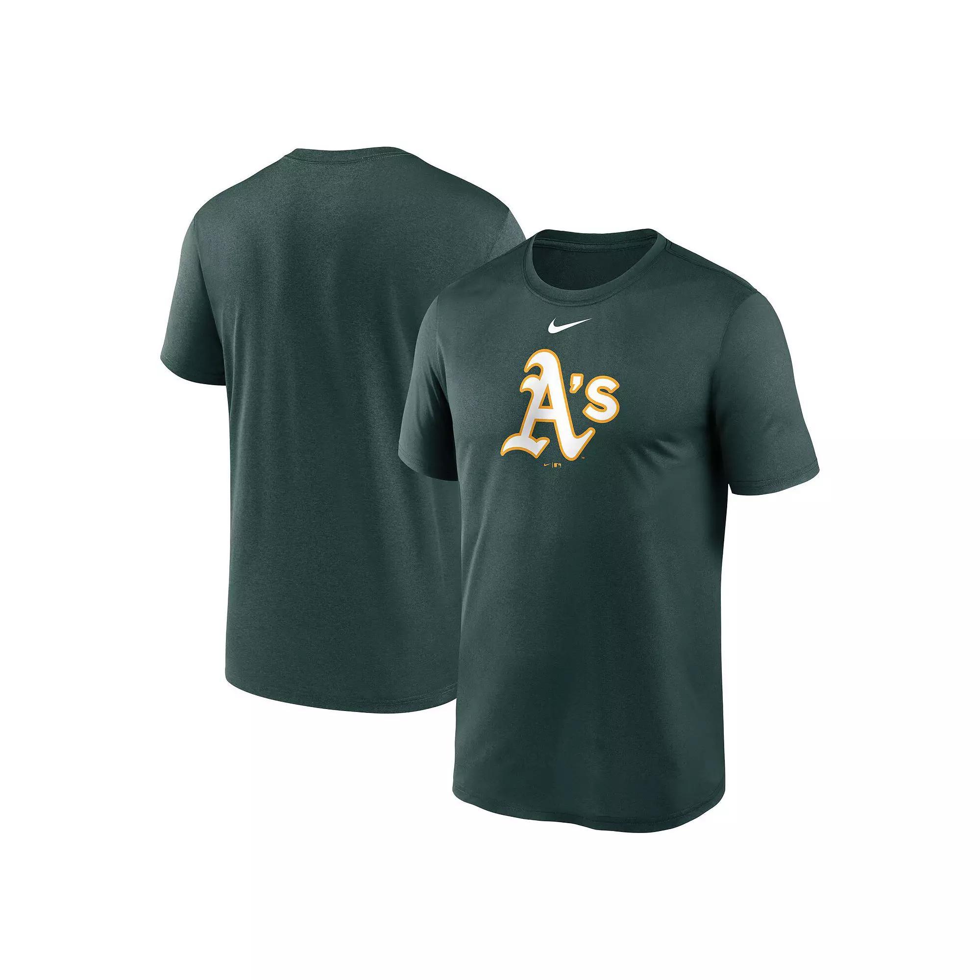 Men's Nike Green Oakland Athletics New Legend Logo T-Shirt, Size: Medium Product Image