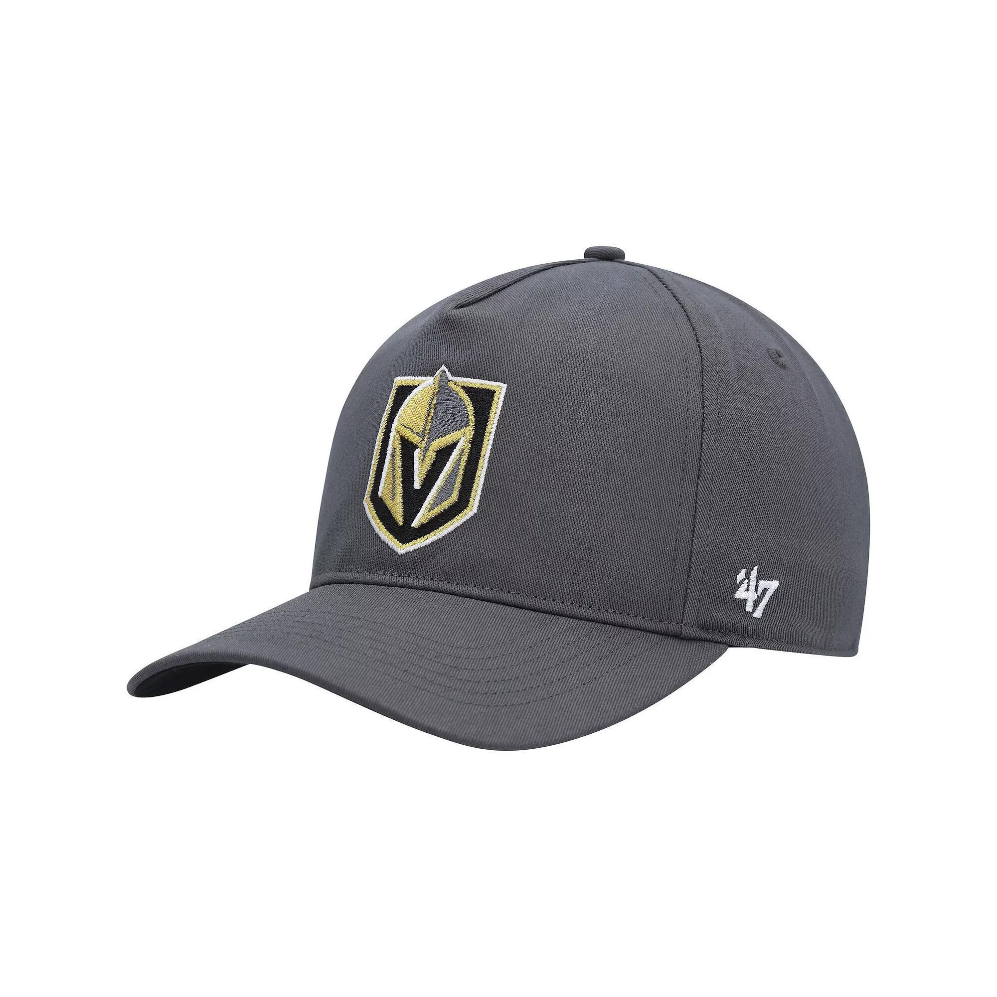 Mens 47 Charcoal Vegas Golden Knights Primary Hitch Snapback Hat Product Image