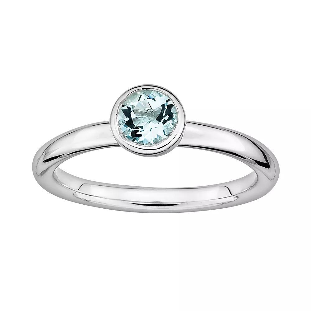 Stacks & Stones Sterling Sterling Silver Garnet Stack Ring, Women's, Size: 5, Red Product Image