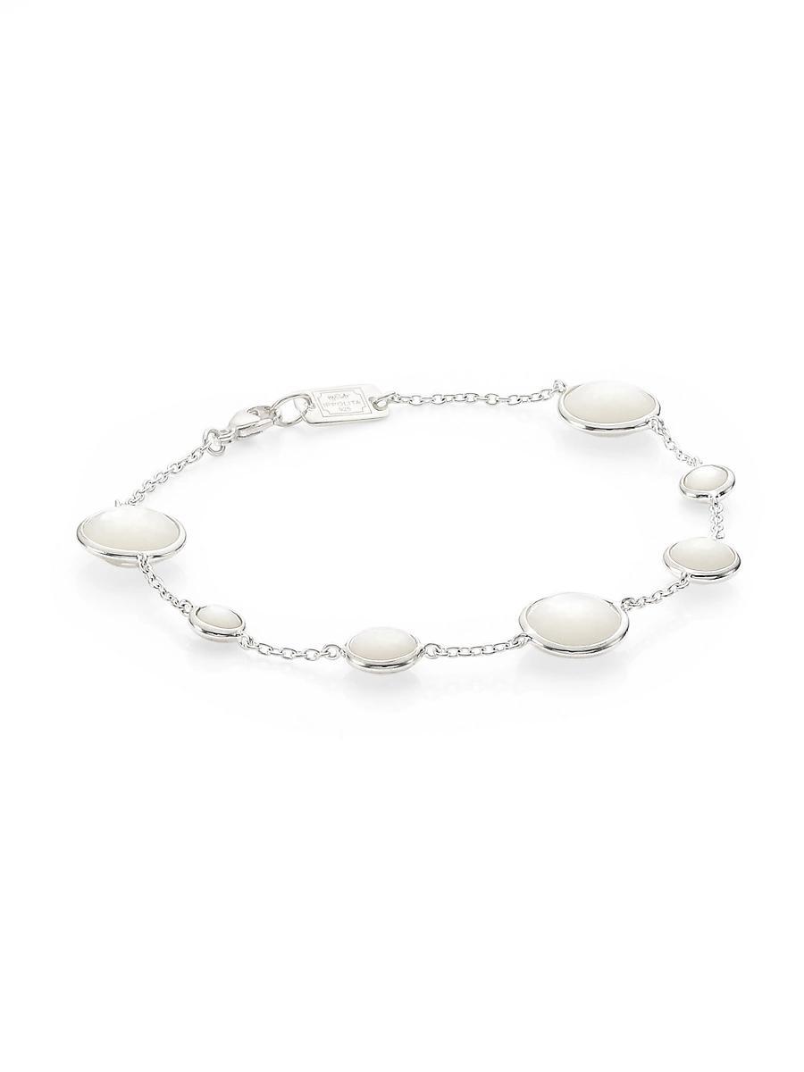 7-Stone Link Bracelet in Sterling Silver Product Image