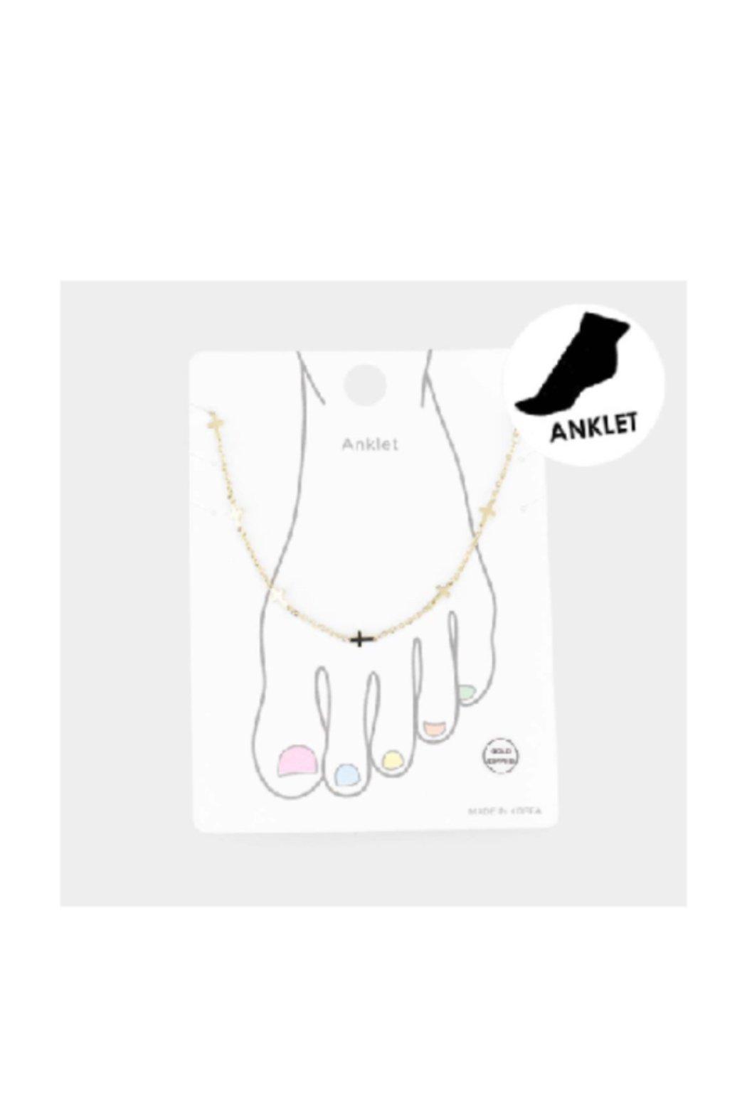 Cross Station Anklet Product Image