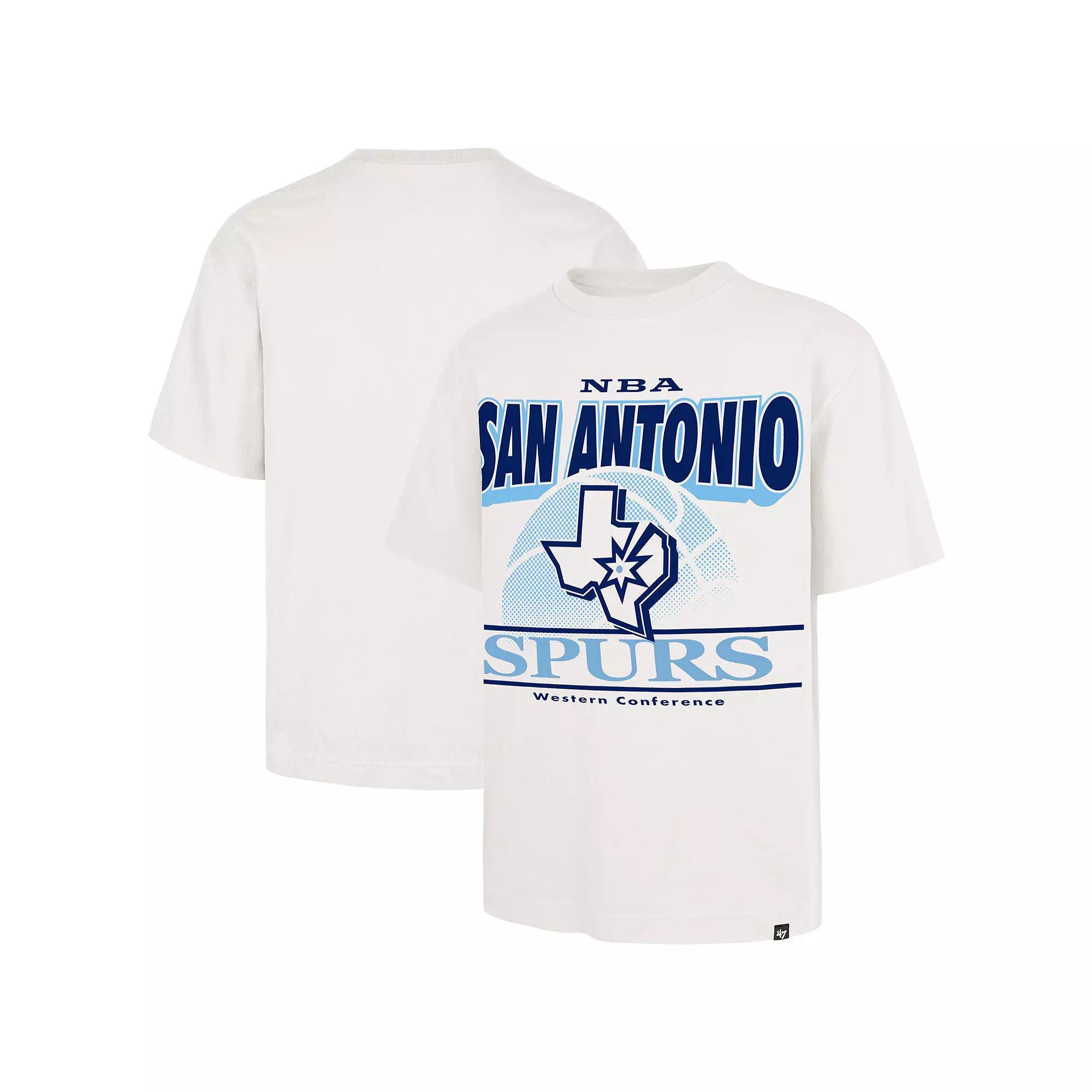 Men's '47  White San Antonio Spurs City Edition Shifty Foundation T-Shirt, Size: Small Product Image