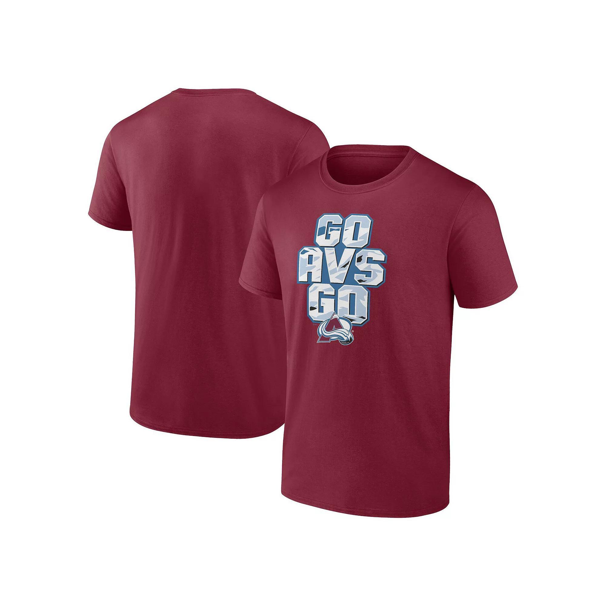 Men's Fanatics Burgundy Colorado Avalanche Local T-Shirt, Size: Large, Med Re Product Image
