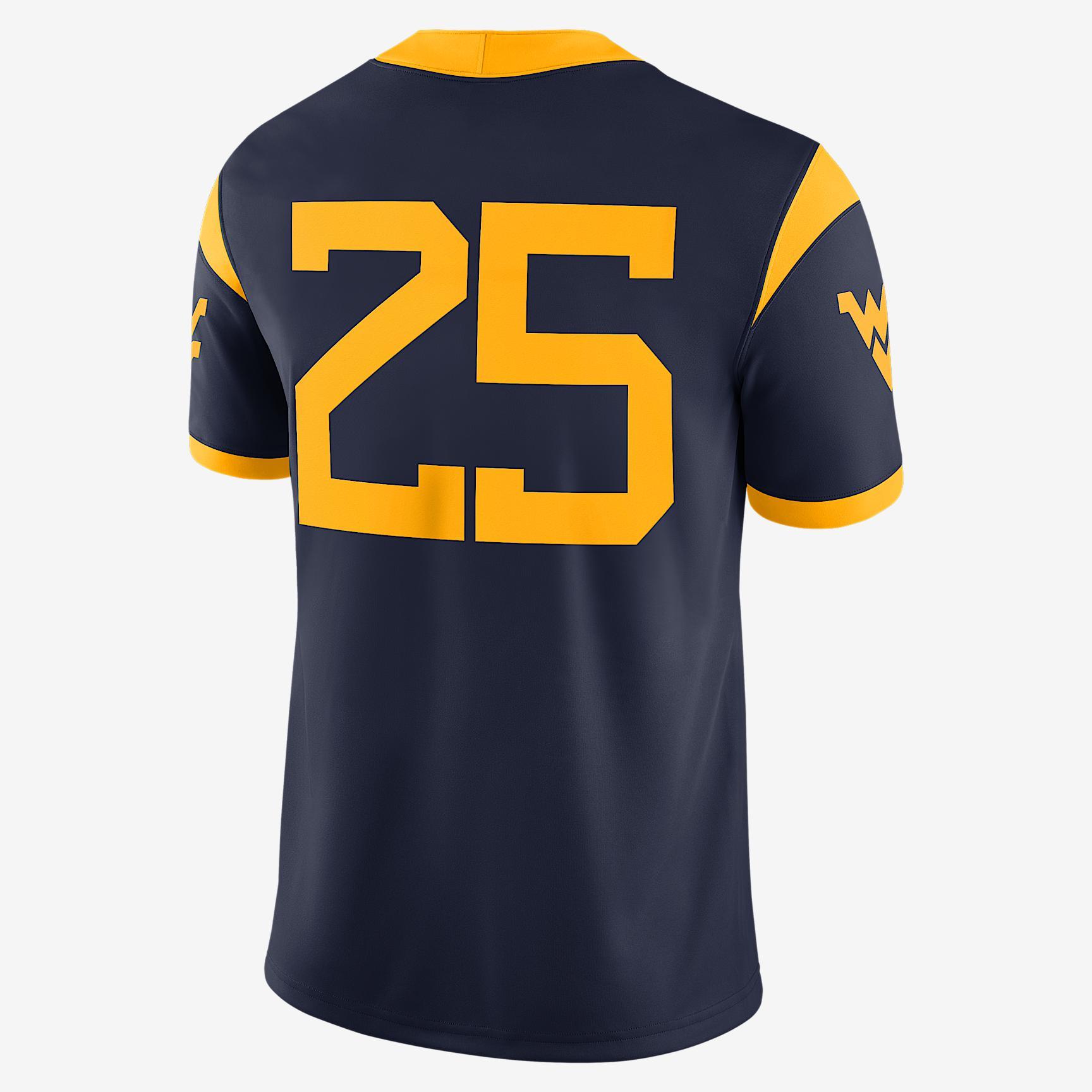 West Virginia Men’s Nike Dri-FIT College Game Jersey Product Image