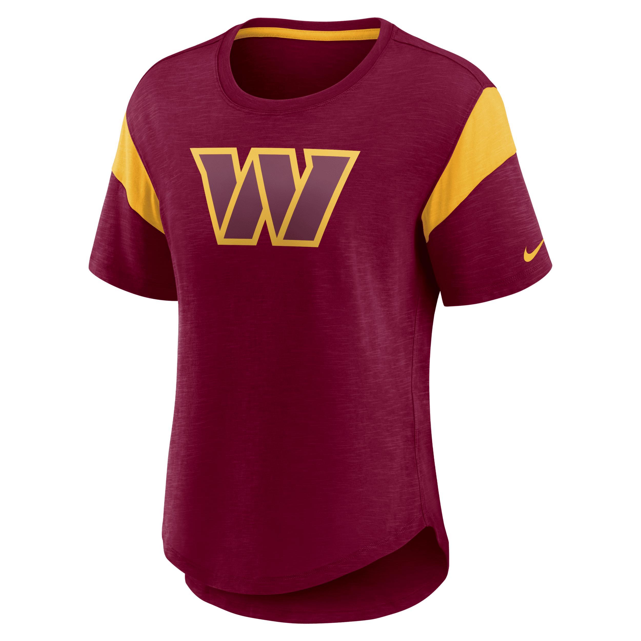 Women's Nike Burgundy Washington Commanders Primary Logo Slub Fashion Top, Size: Large, Wft Med Re Product Image