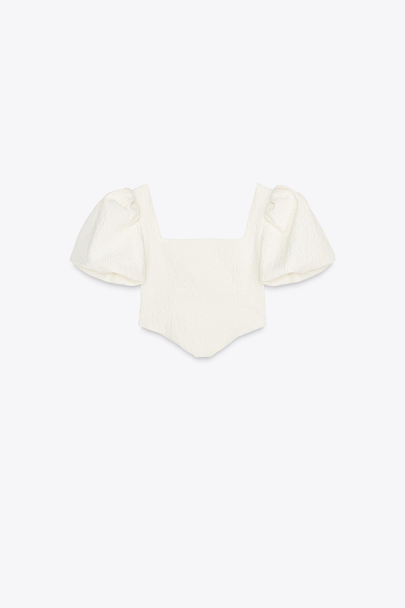 TEXTURED VOLUME CORSET TOP Product Image
