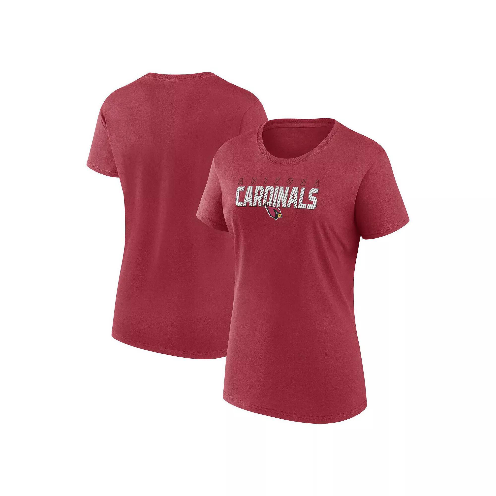 Women's Logo Athletic Cardinal Arizona Cardinals Lean Cotton T-Shirt, Size: 3XL, Red Product Image
